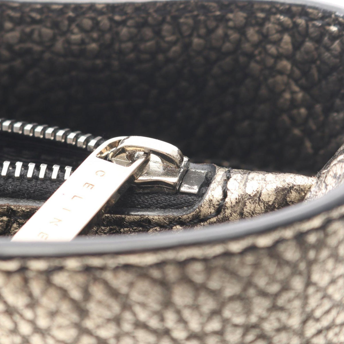 Celine Gold Leather Handbag (Pre-Owned)