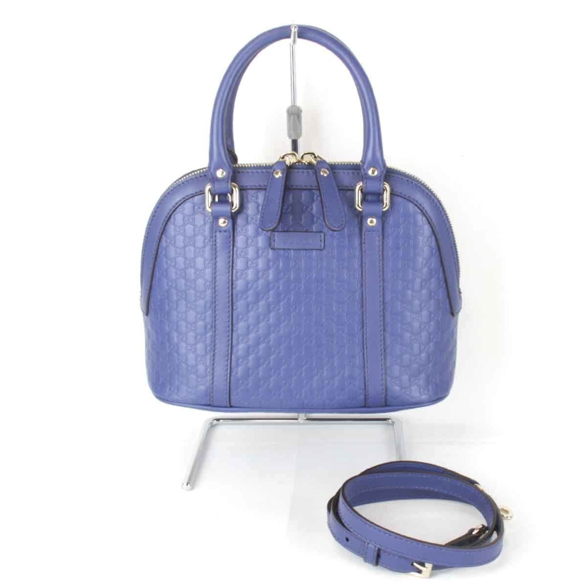 Gucci Blue Leather Handbag (Pre-Owned)