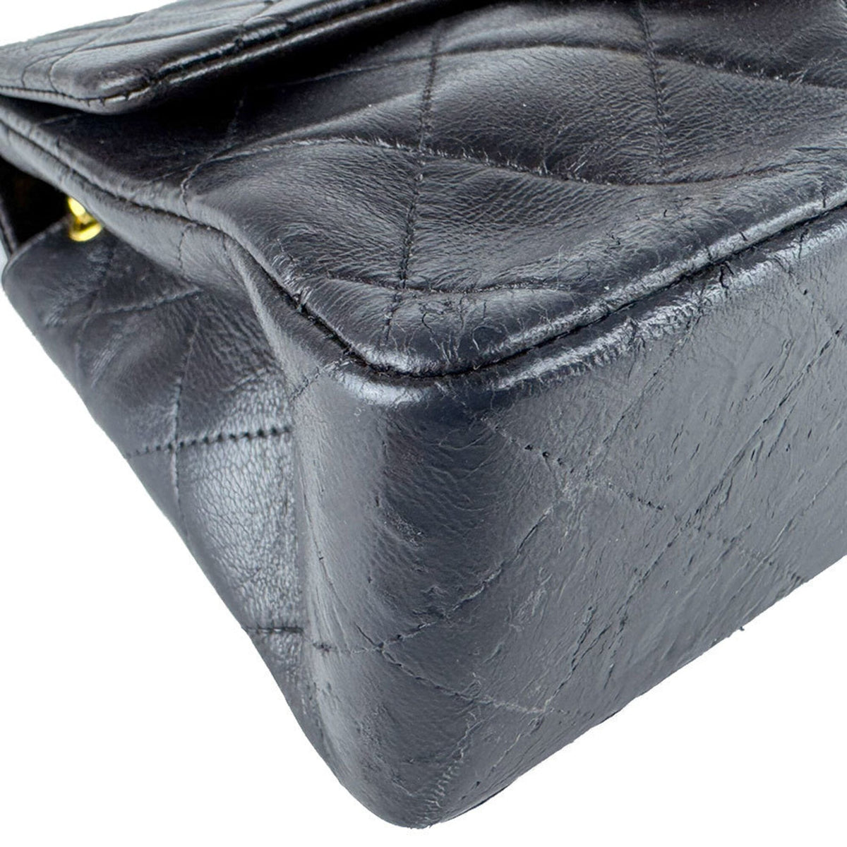 Chanel Black Leather Shoulder Bag (Pre-Owned)
