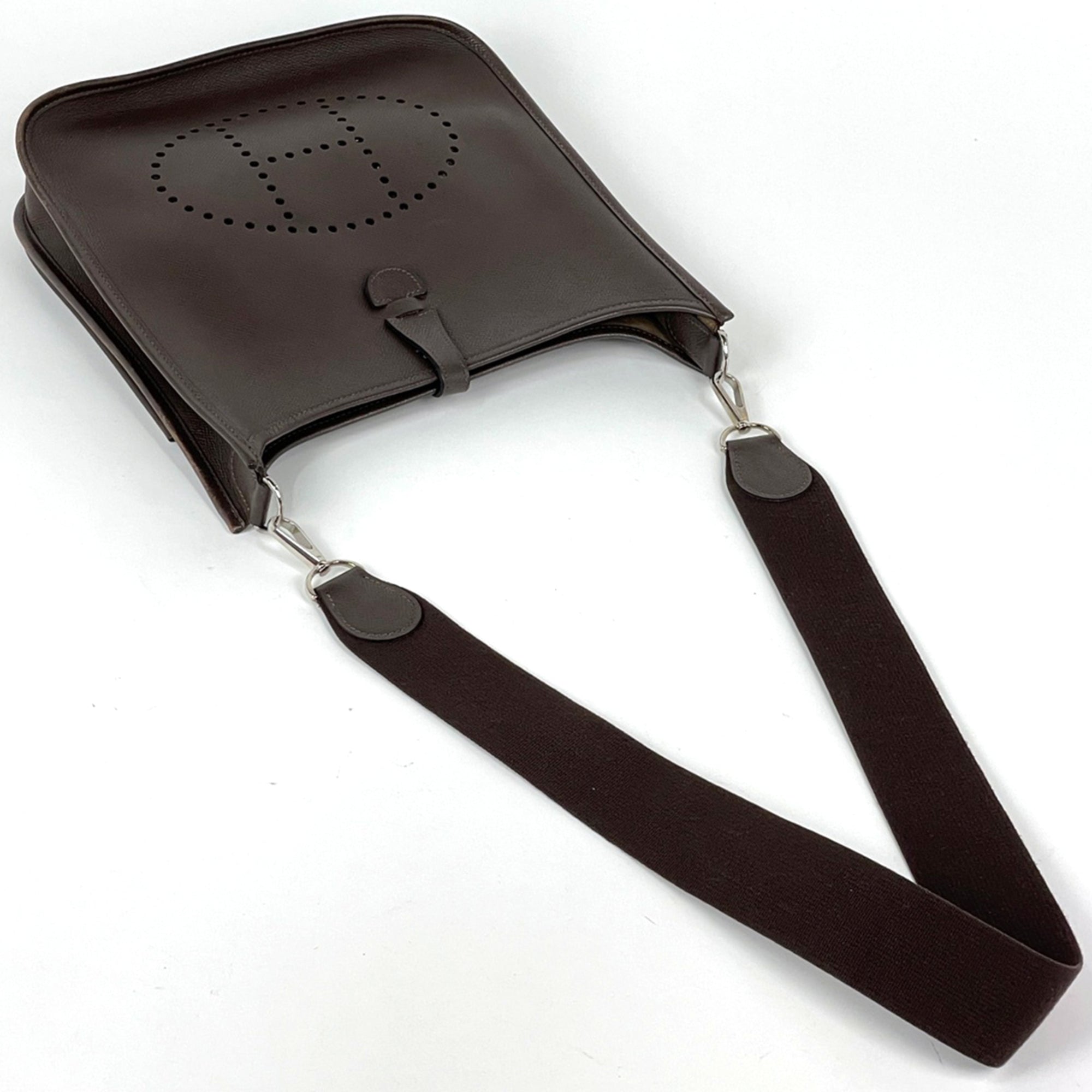 Hermes Chocolate Epsom Leather Shoulder Bag (Pre-Owned)