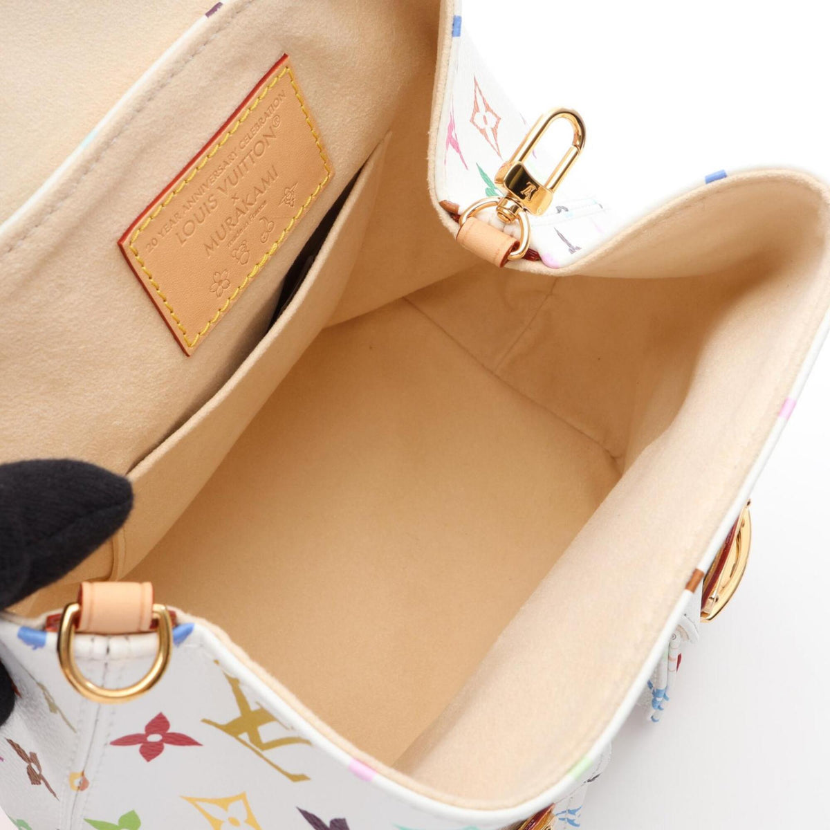 Louis Vuitton Multi-Color White Monogram Multicolore Leather Backpack (Pre-Owned)