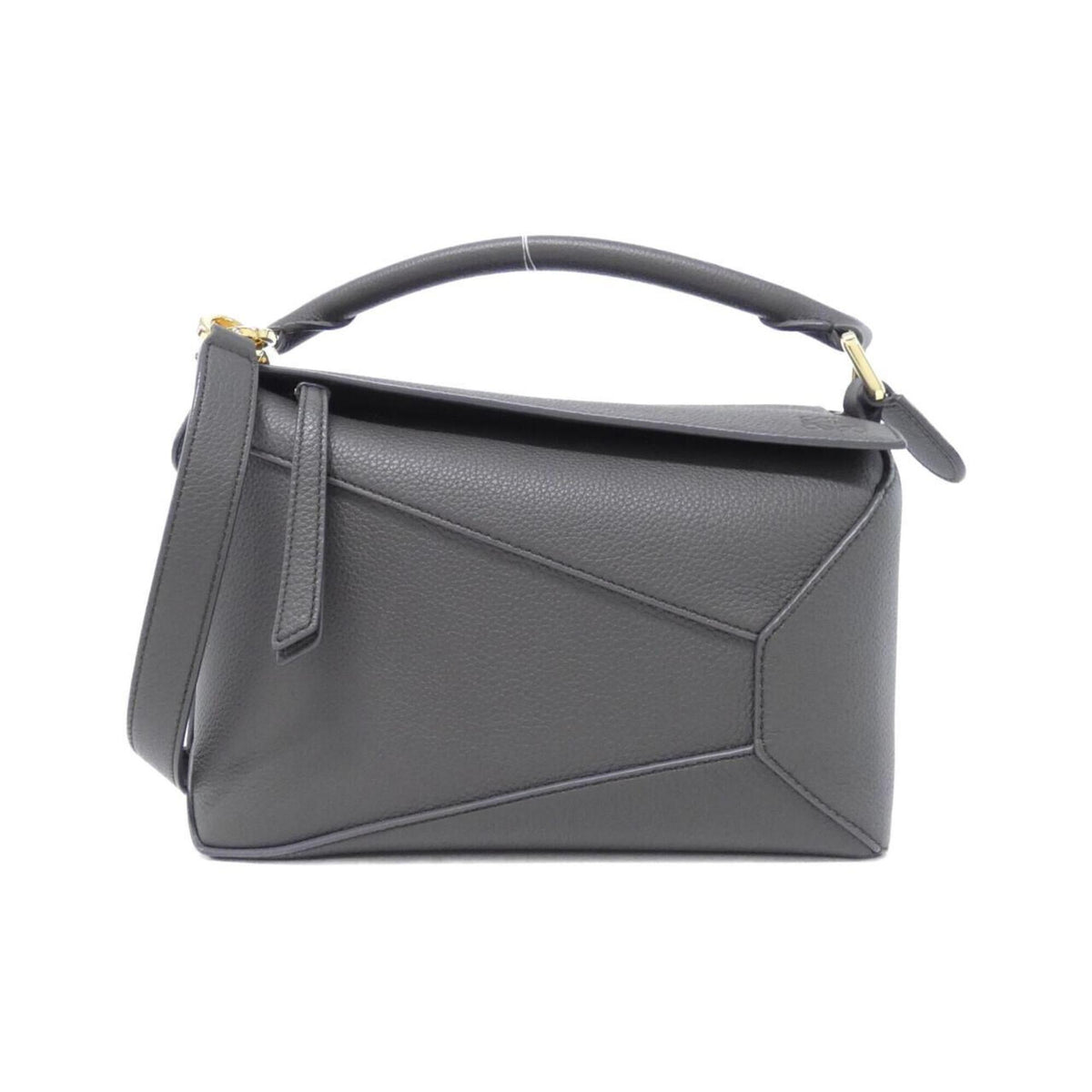 Loewe Dark Gray Leather Handbag (Pre-Owned)