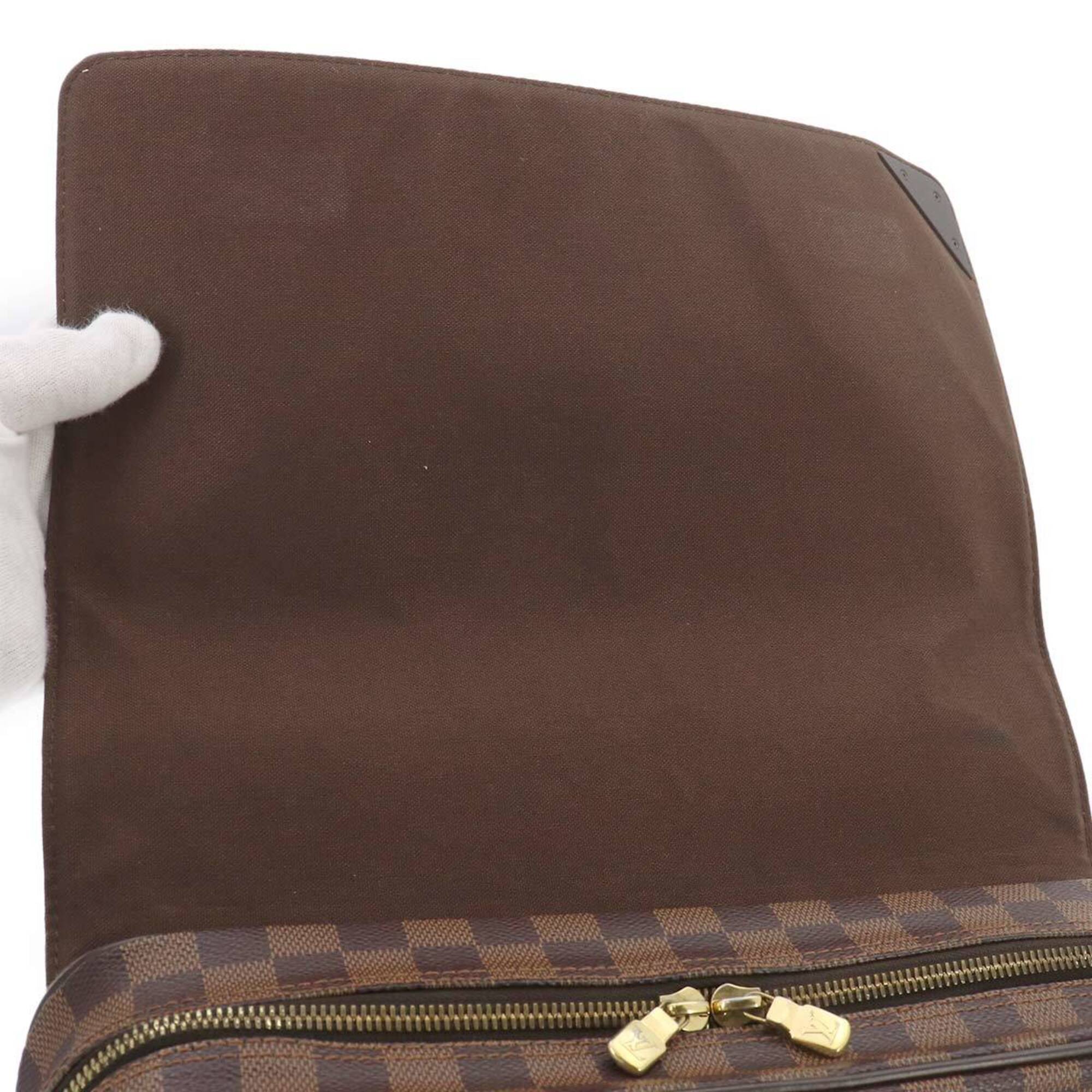 Louis Vuitton Brown Ebene Damier Canvas Handbag Shoulder Bag (Pre-Owned)