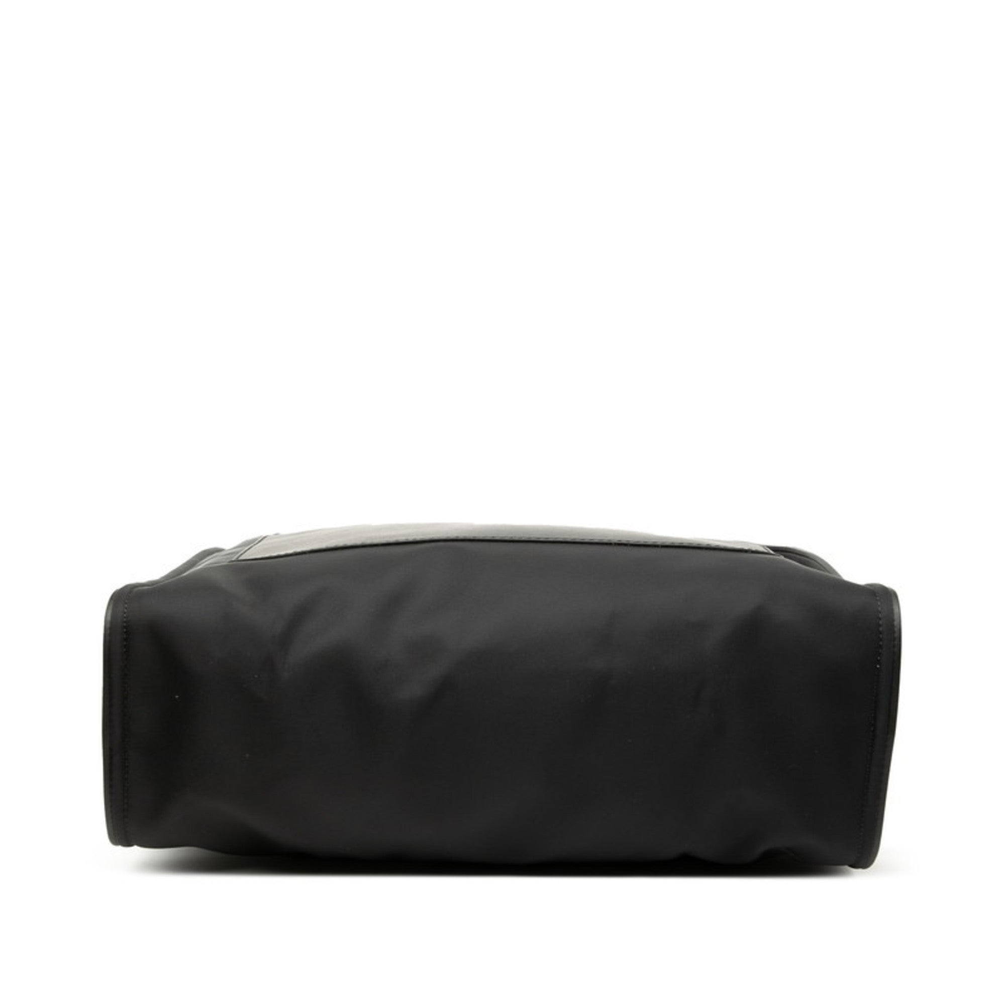 Fendi Black Nylon Leather Tote Bag (Pre-Owned)