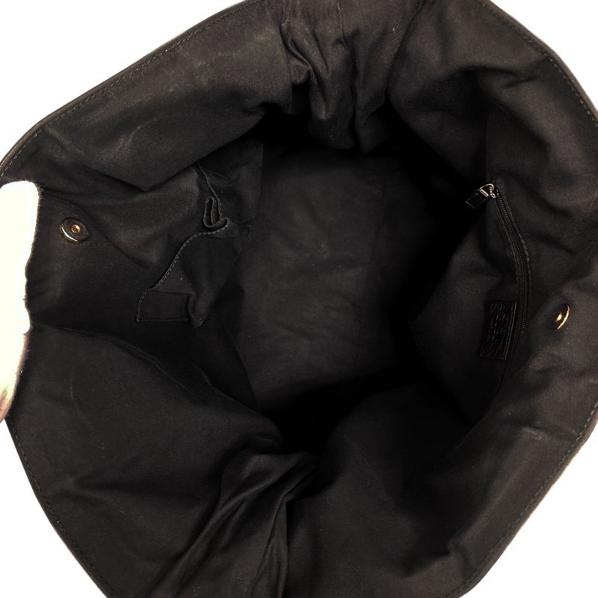Gucci Black Leather Shoulder Bag Tote Bag (Pre-Owned)