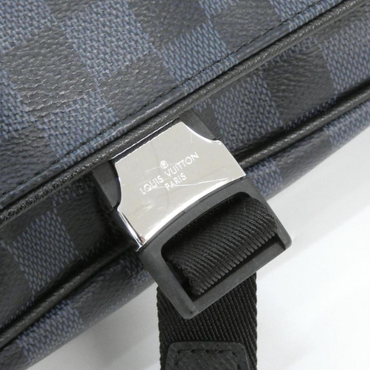 Louis Vuitton Black Cobalt Coated Canvas Shoulder Bag (Pre-Owned)