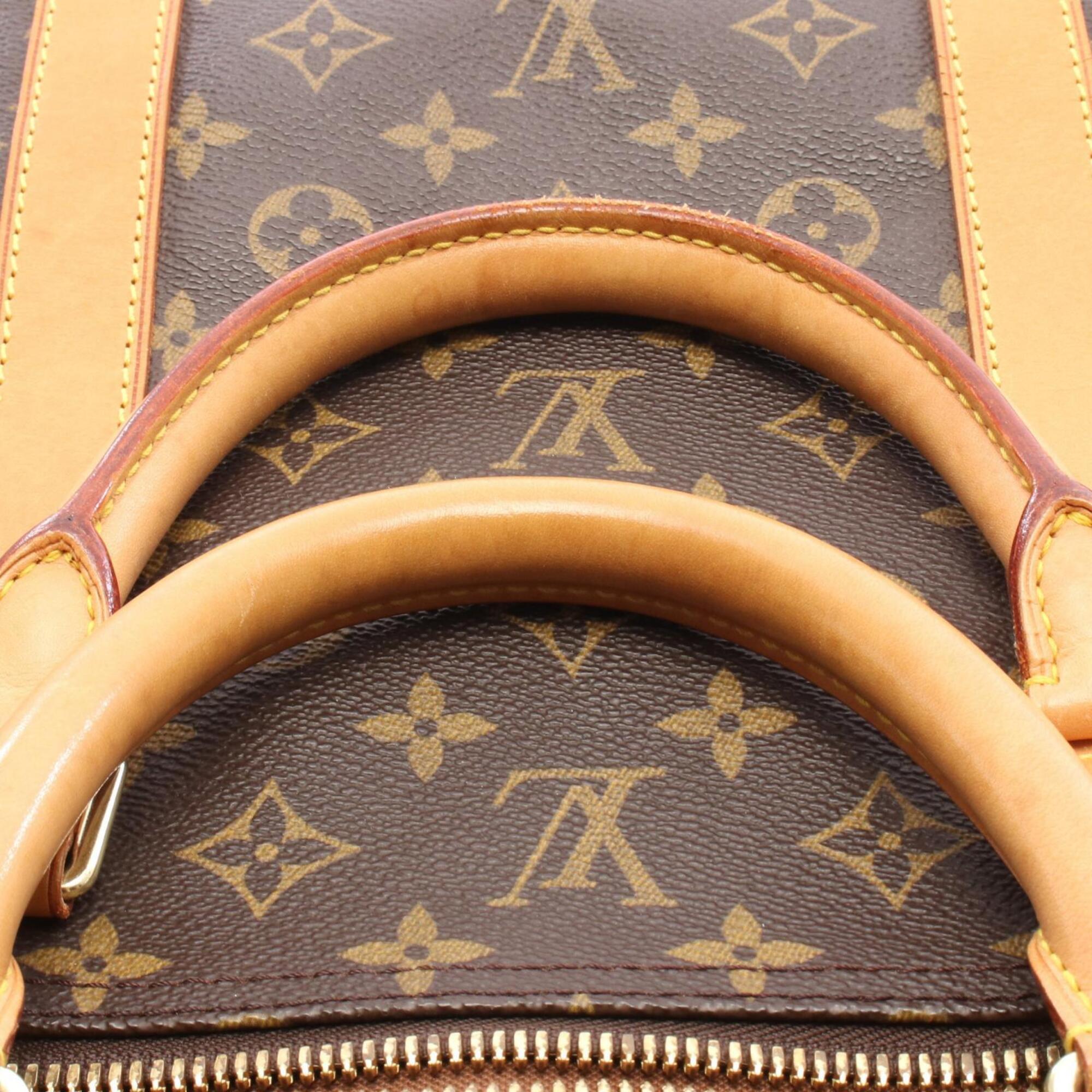 Louis Vuitton Brown Monogram Monogram Leather Boston Bag Handbag (Pre-Owned)