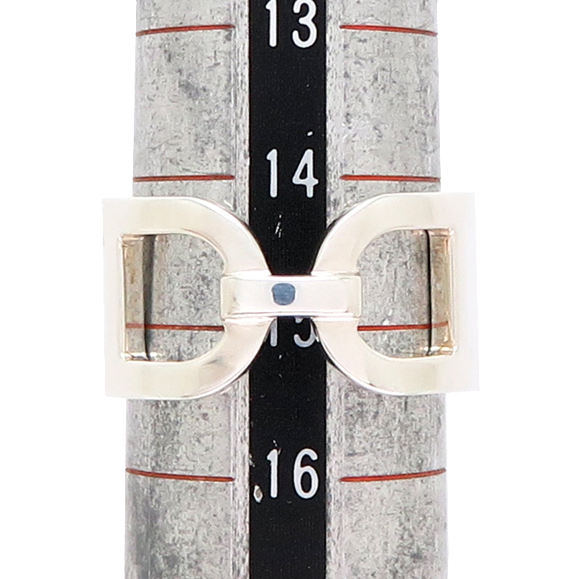 Hermes Silver 925 Band Ring (Pre-Owned)