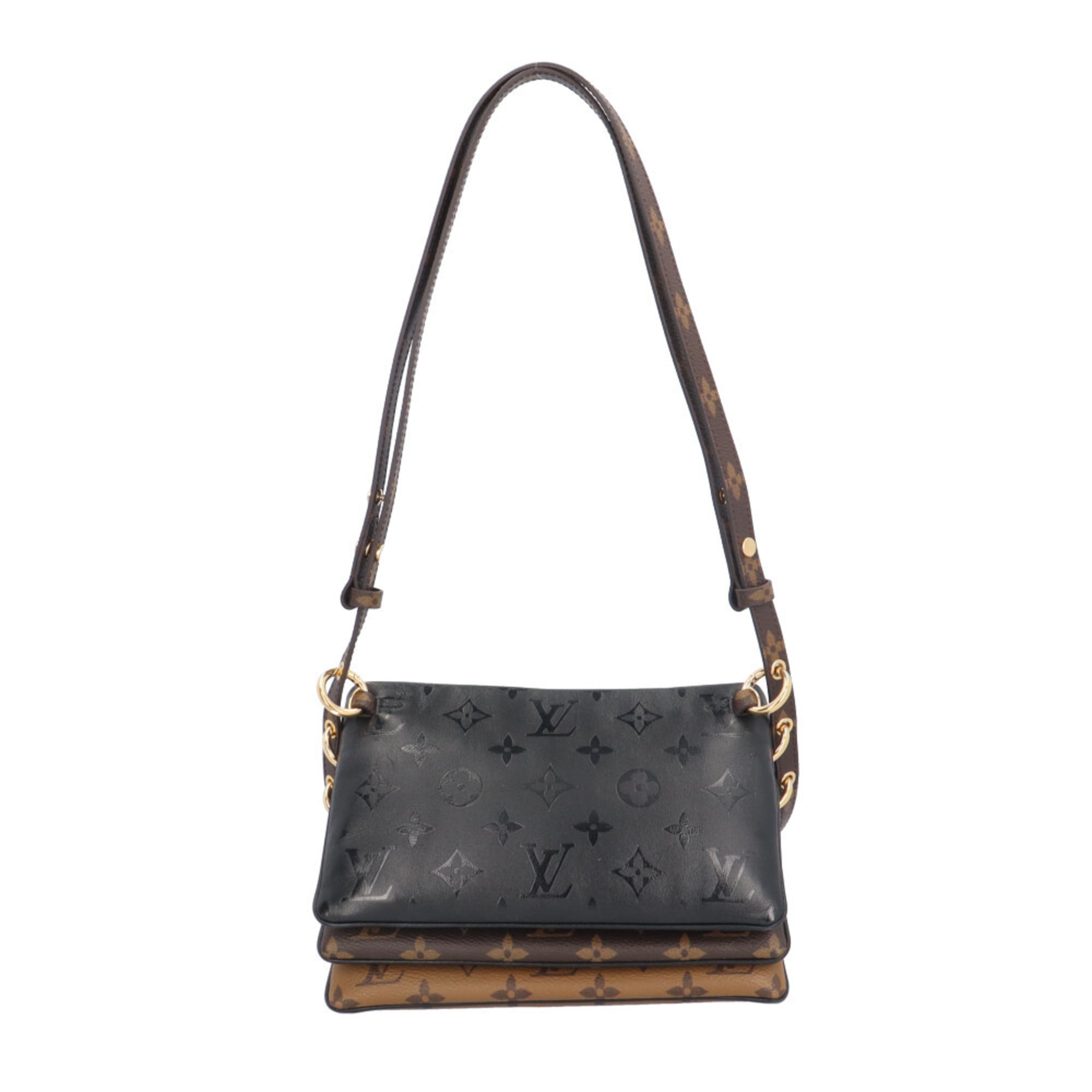 Louis Vuitton Monogram Brown Monogram Monogram Reverse Monogram Monogram Reverse Pochette Shoulder Bag (Pre-Owned)