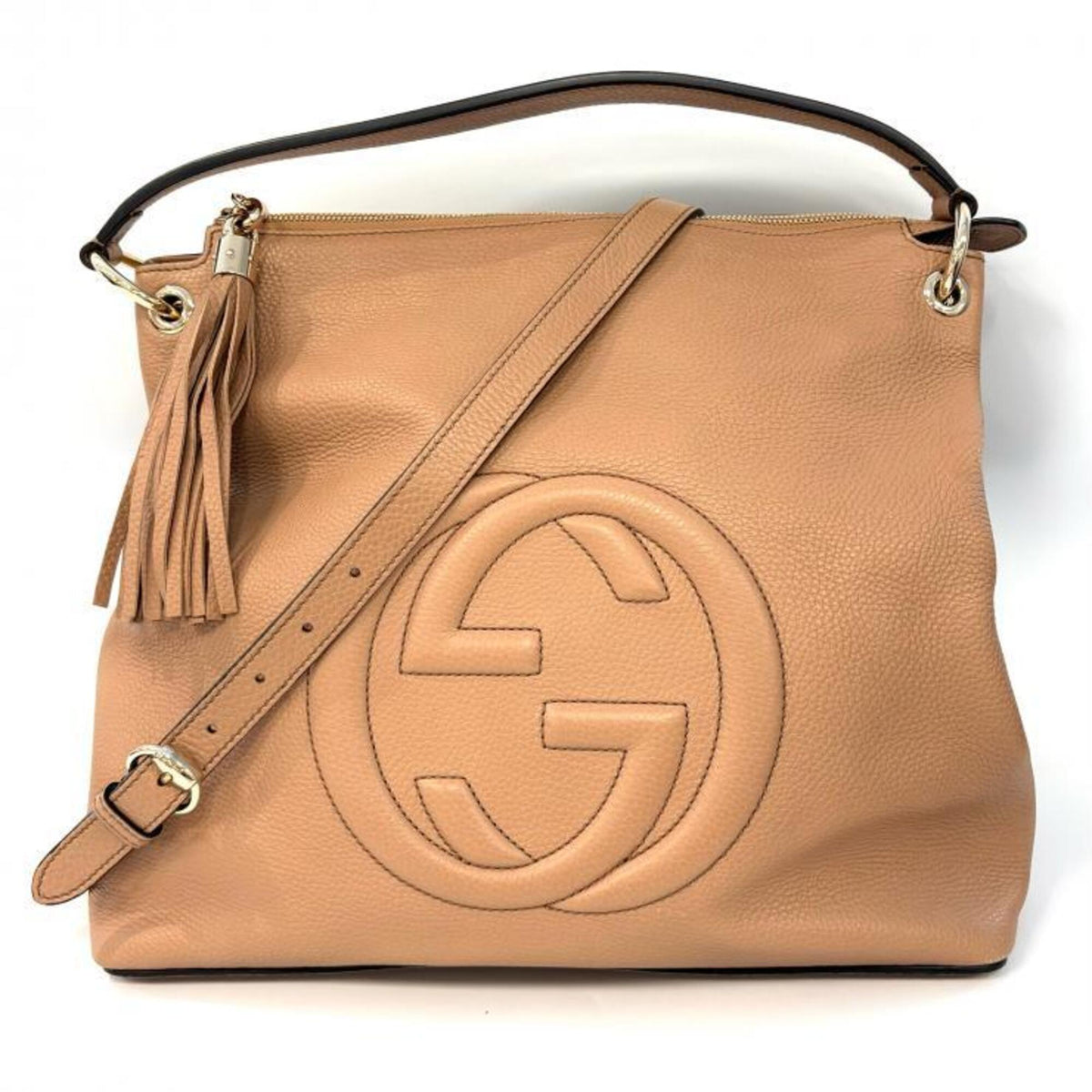 Gucci Beige Handbag Shoulder Bag (Pre-Owned)