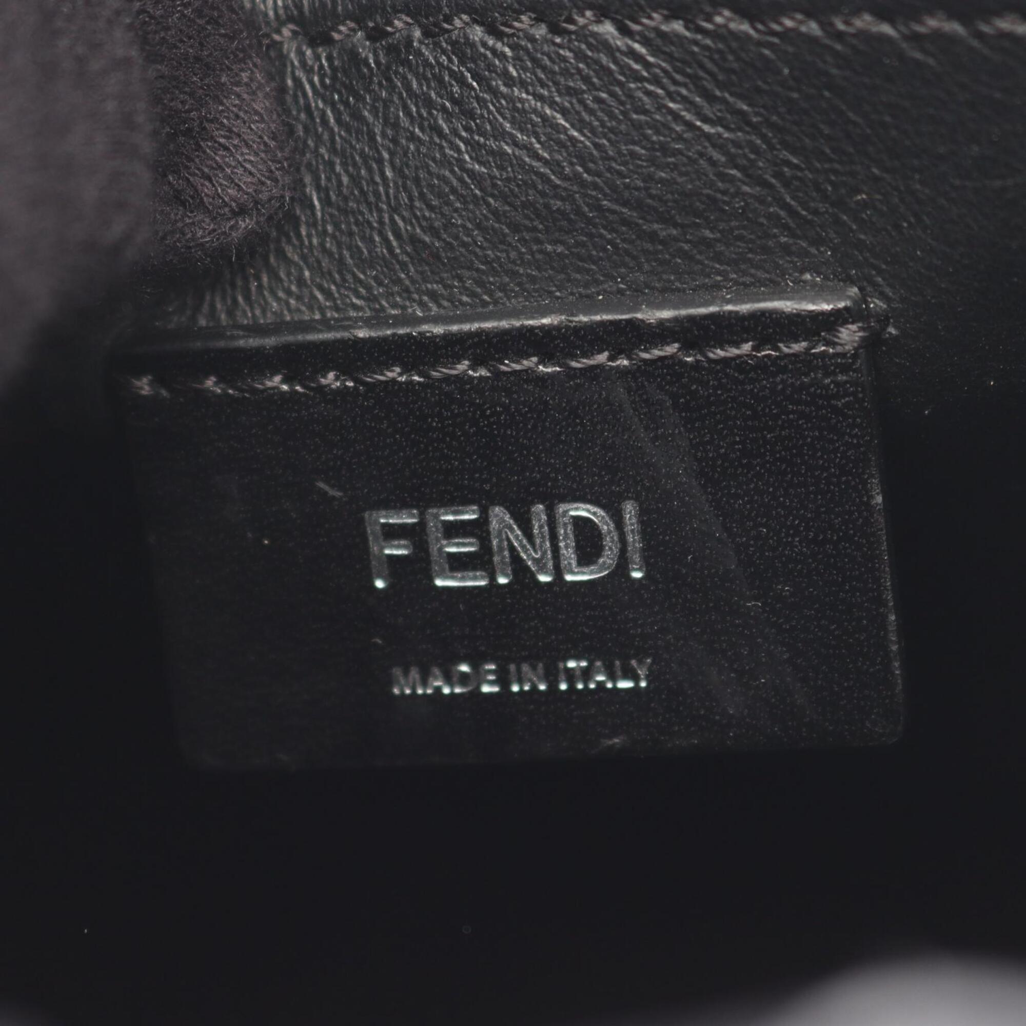 Fendi Black Leather Handbag Shopping Bag (Pre-Owned)