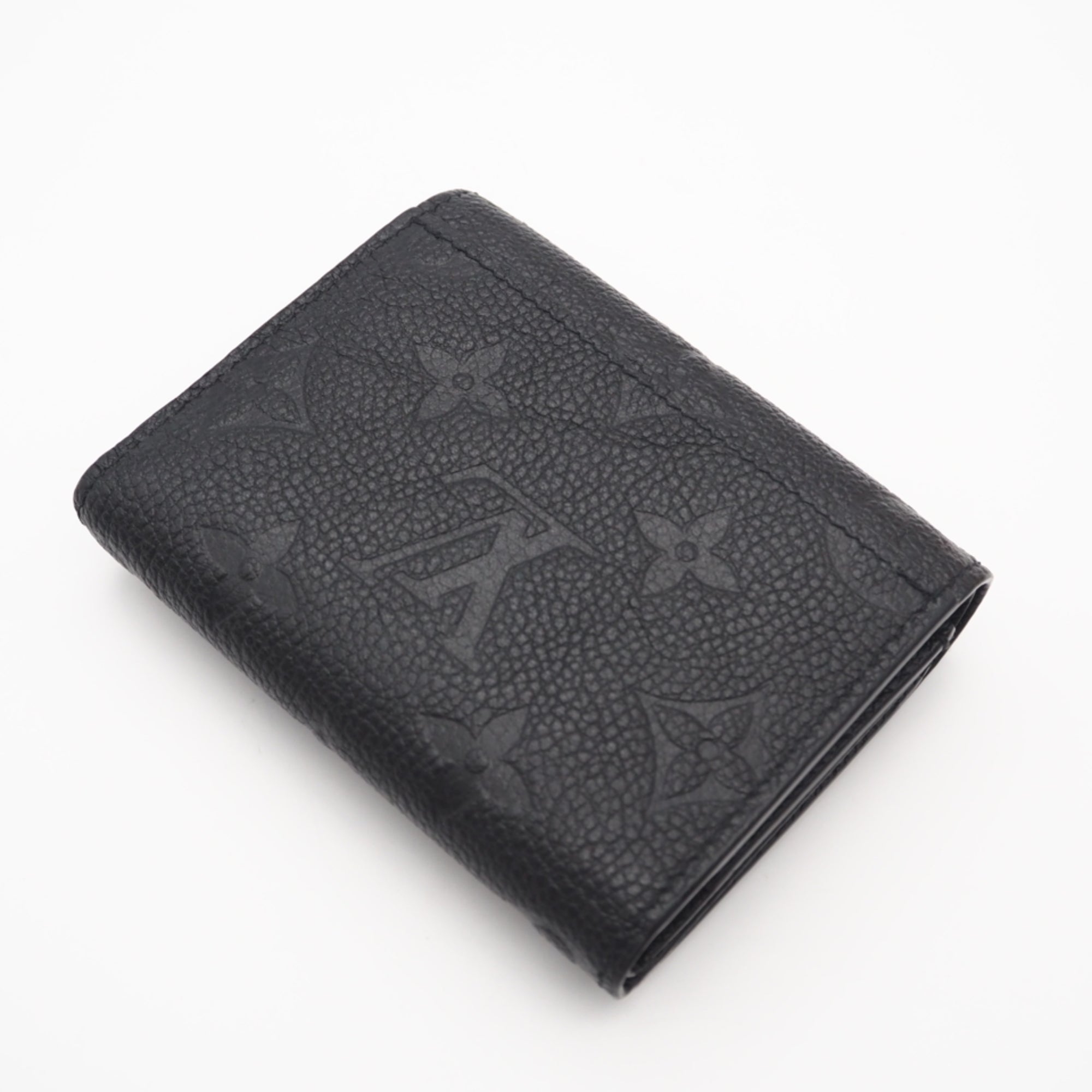 Louis Vuitton Black Noir Leather Wallet (Bi-Fold) (Pre-Owned)