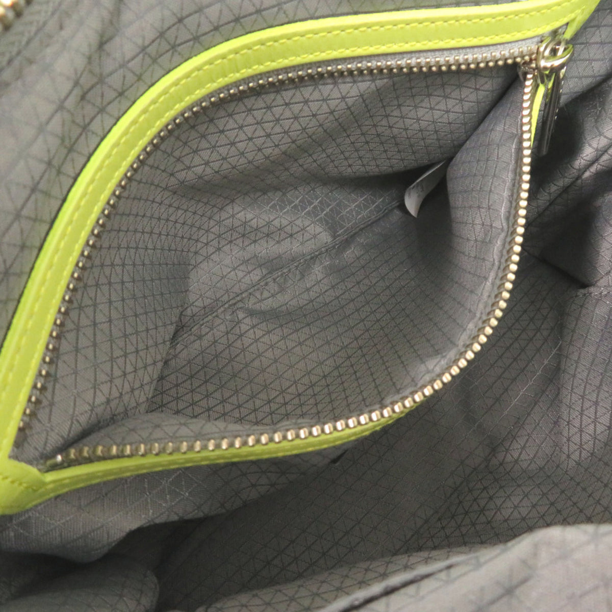 Issey Miyake Yellow Elastane Leather Handbag Shoulder Bag (Pre-Owned)