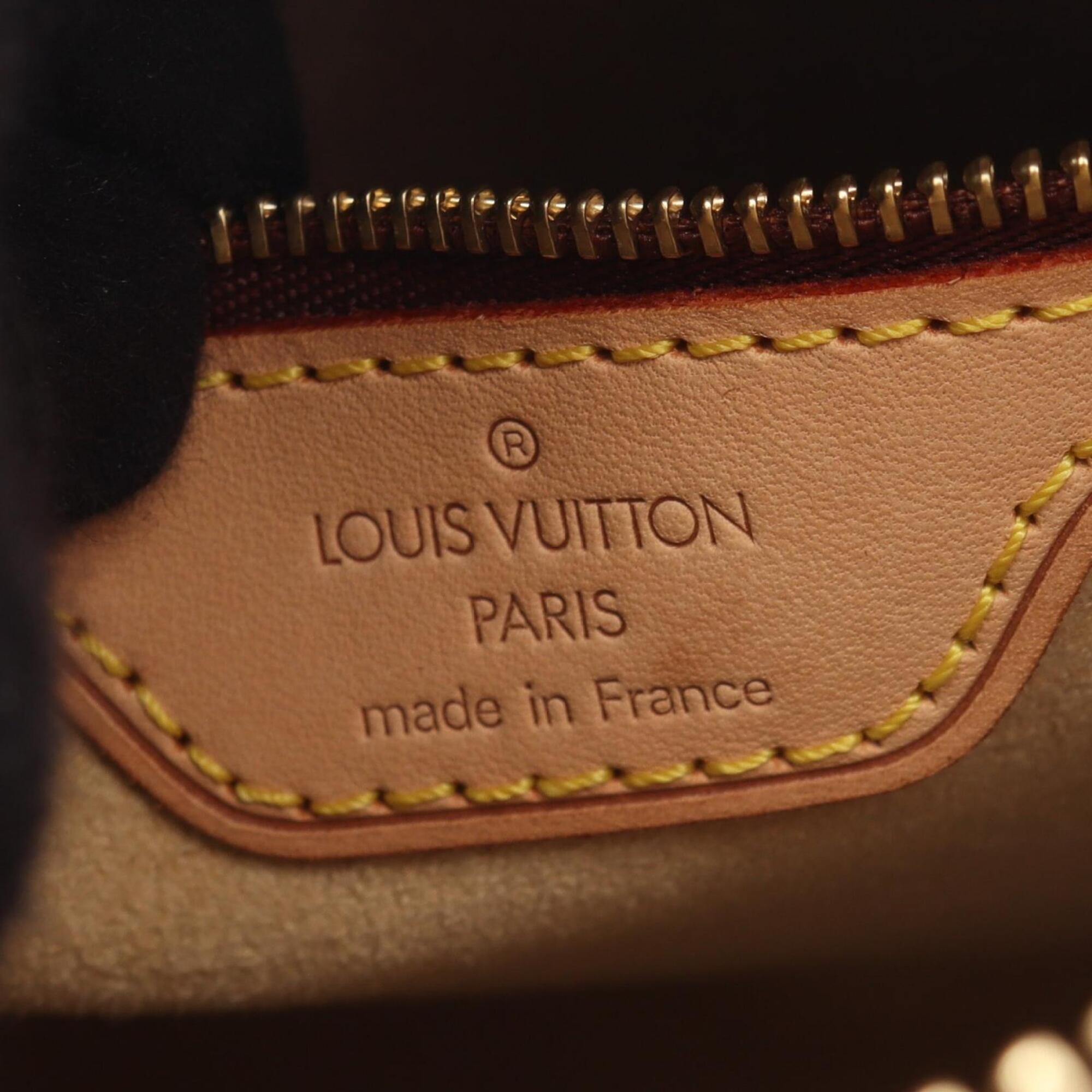 Louis Vuitton Brown Monogram Coated Canvas Handbag Shoulder Bag (Pre-Owned)