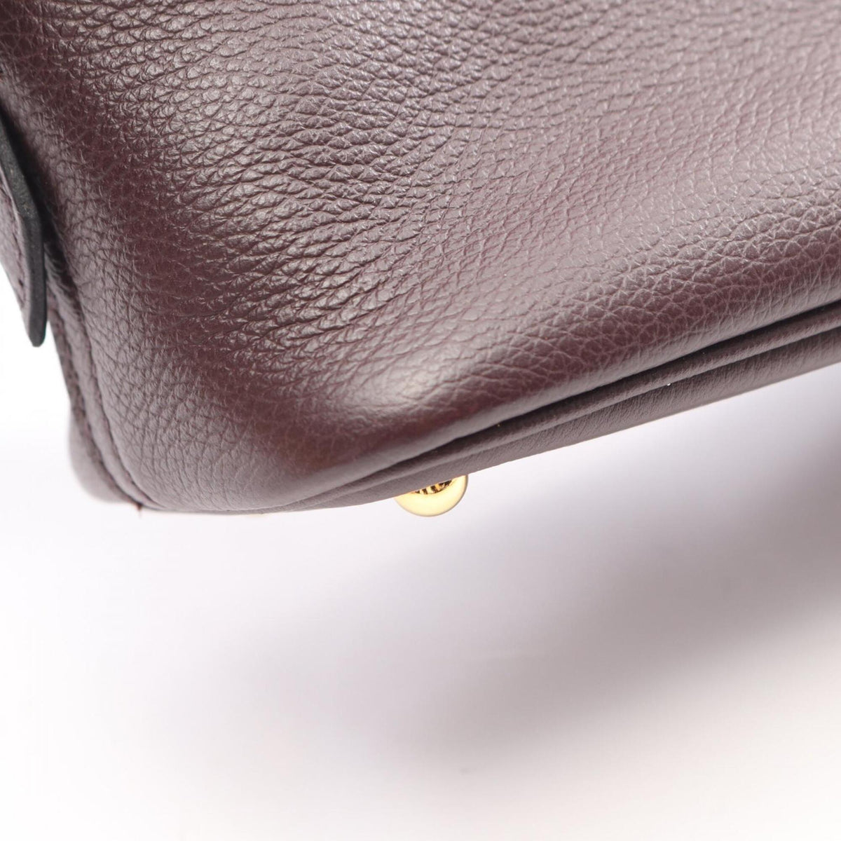 Hermes Brown Pink Evercalf Leather Leather Handbag (Pre-Owned)