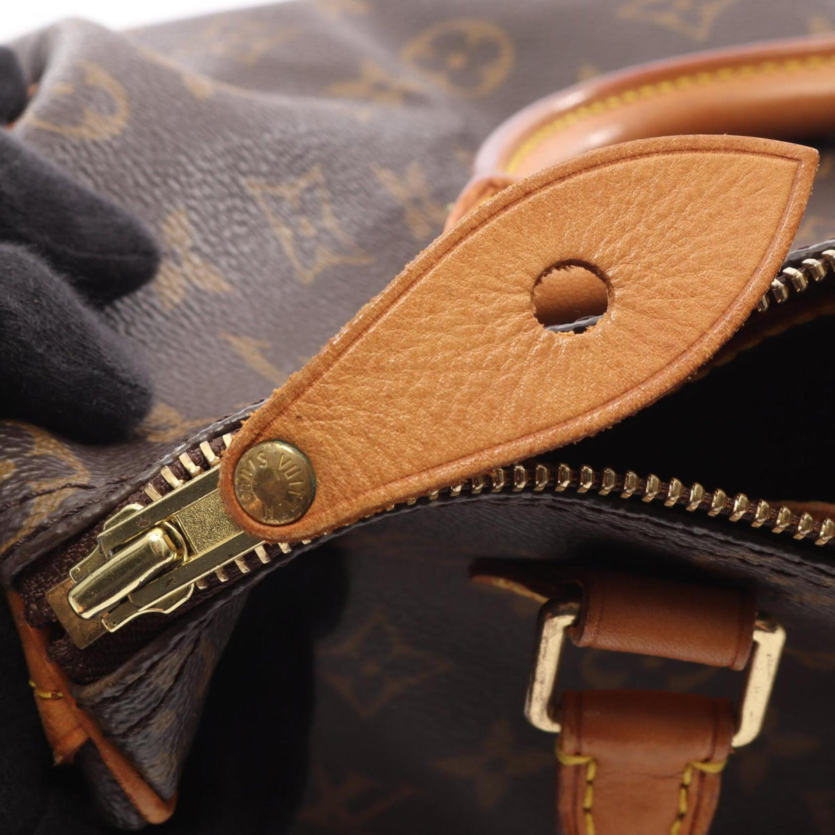 Louis Vuitton Brown Coated Canvas Pvc Monogram Leather Handbag (Pre-Owned)