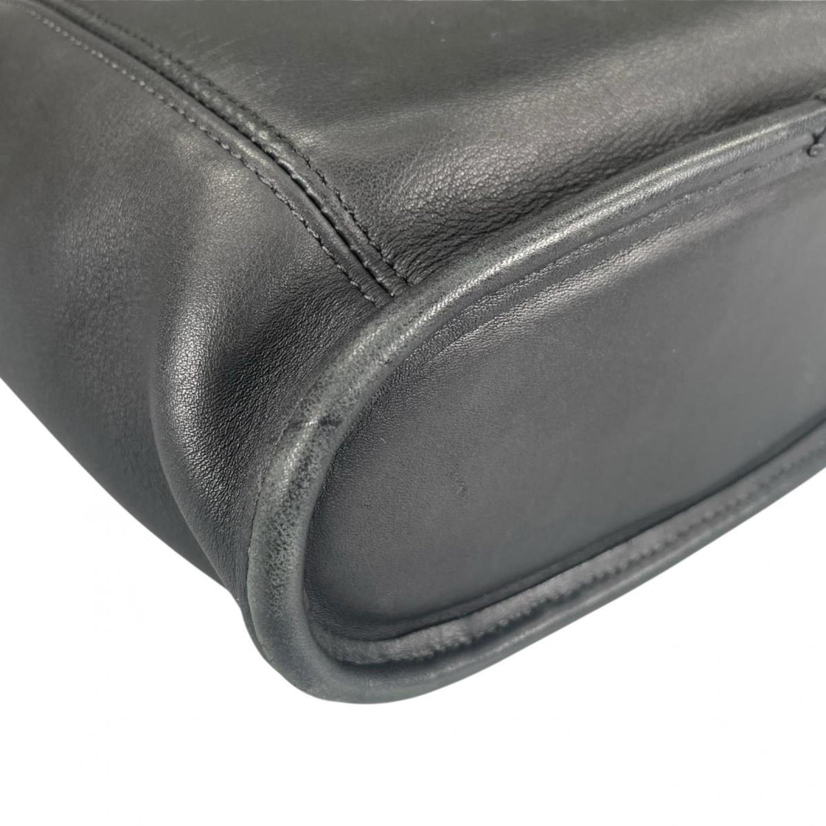 Coach Black Leather Handbag Shoulder Bag (Pre-Owned)