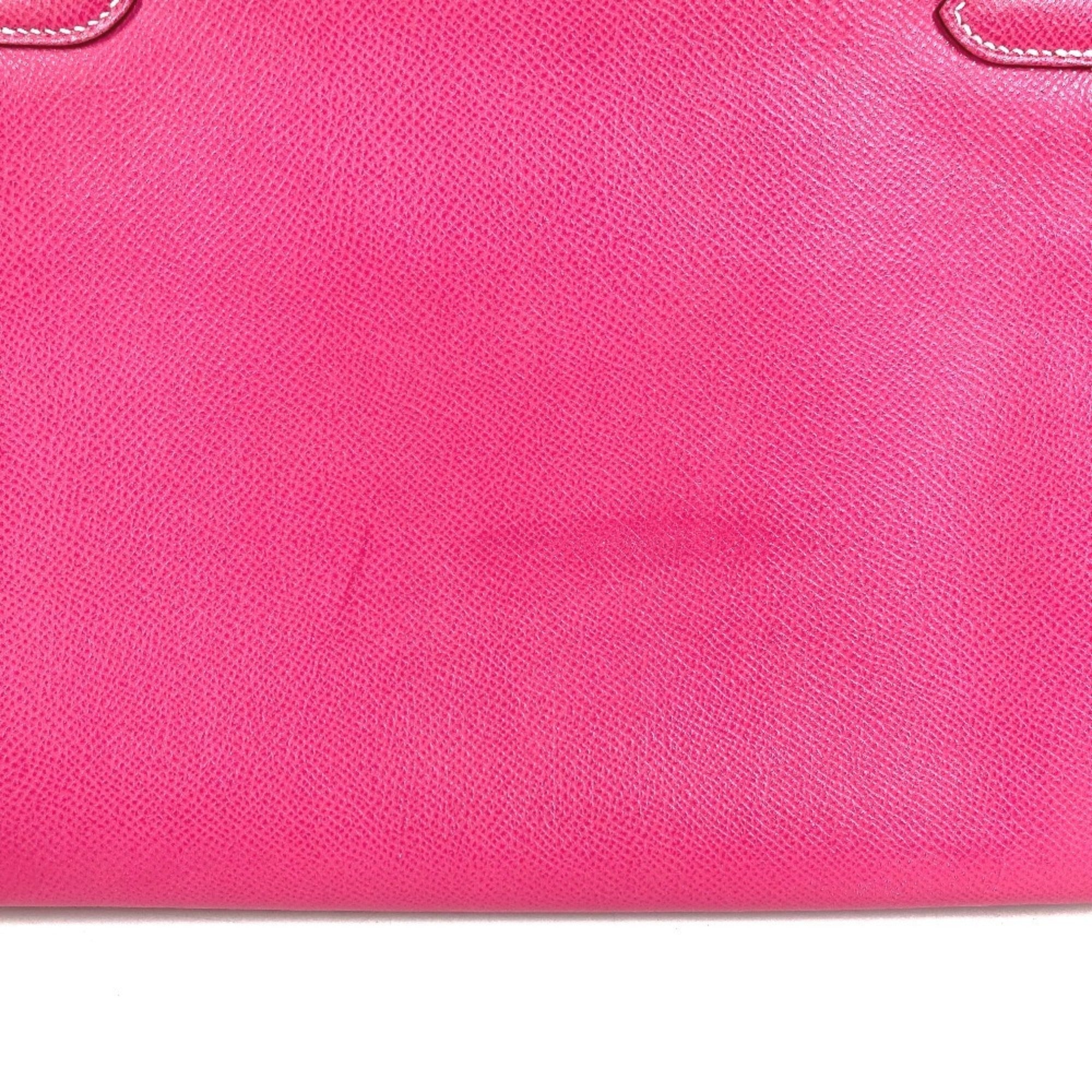 Hermes Pink Epsom Leather Handbag Shoulder Bag (Pre-Owned)