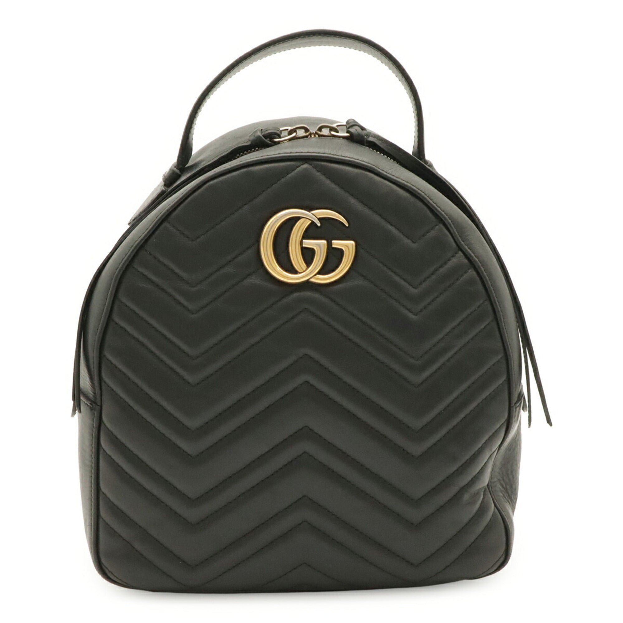 Gucci Black Leather Backpack (Pre-Owned)