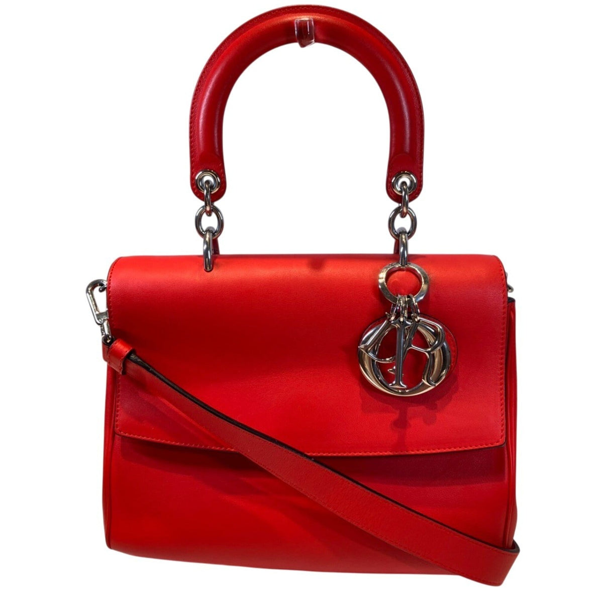 Christian Dior Red Color Leather Handbag (Pre-Owned)