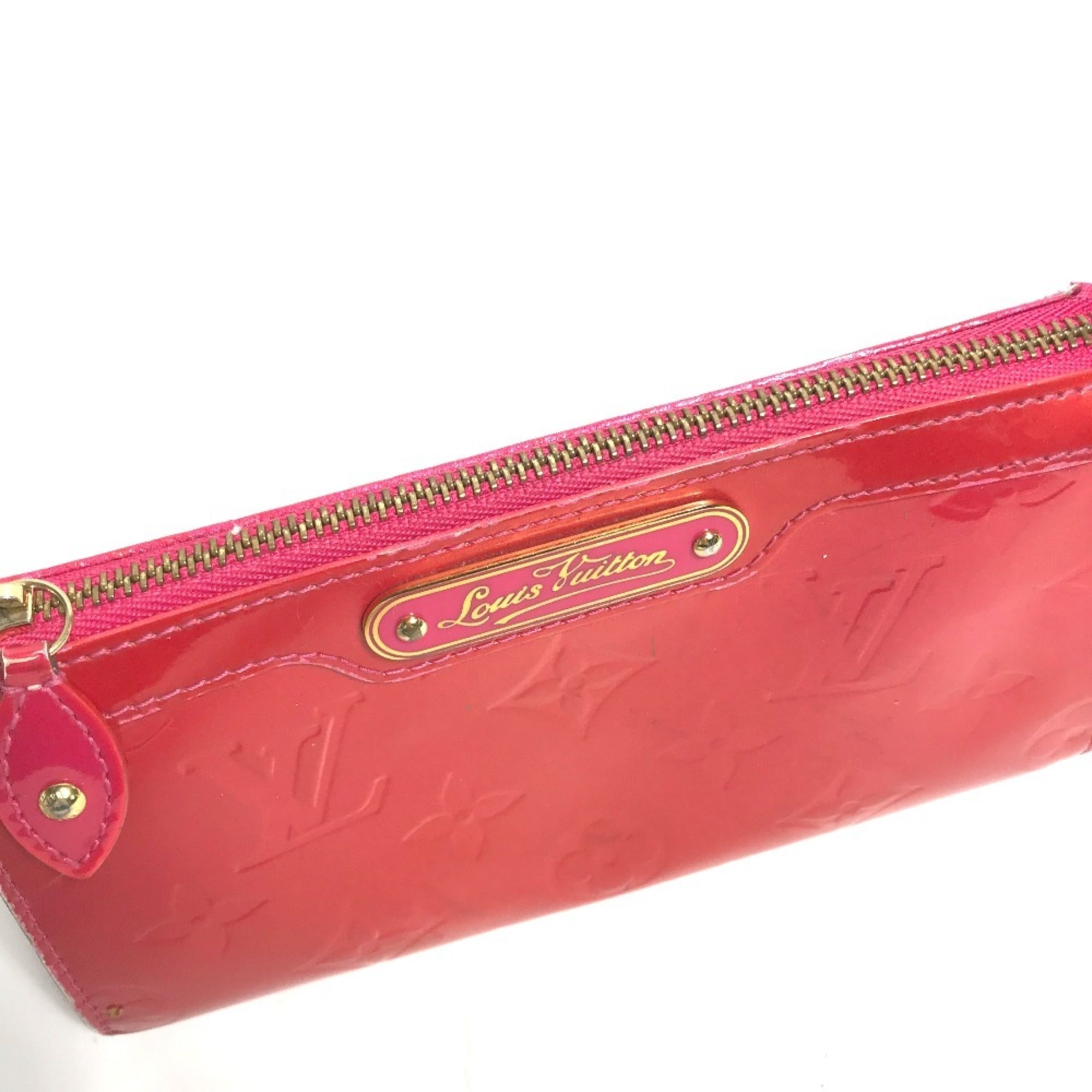 Louis Vuitton Pink Rose Pop Patent Leather Pouch Wash Bag (Pre-Owned)
