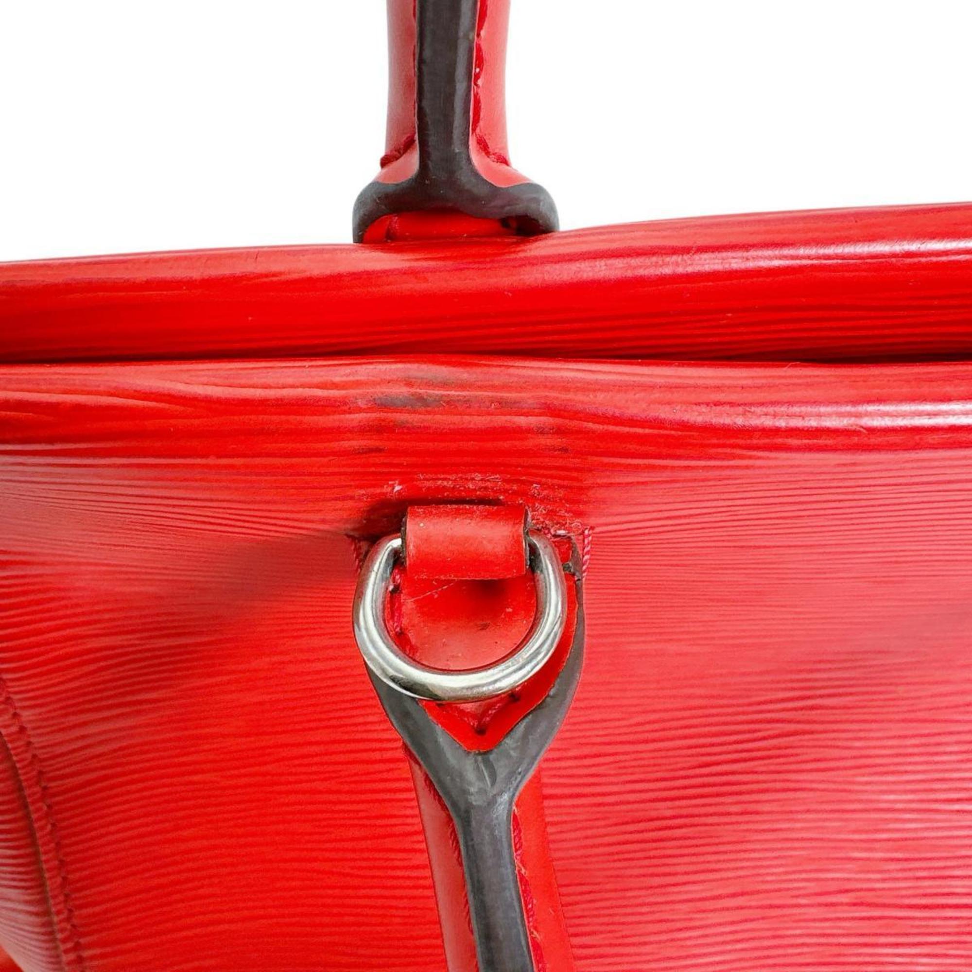 Louis Vuitton Red Color Epi Leather Handbag (Pre-Owned)