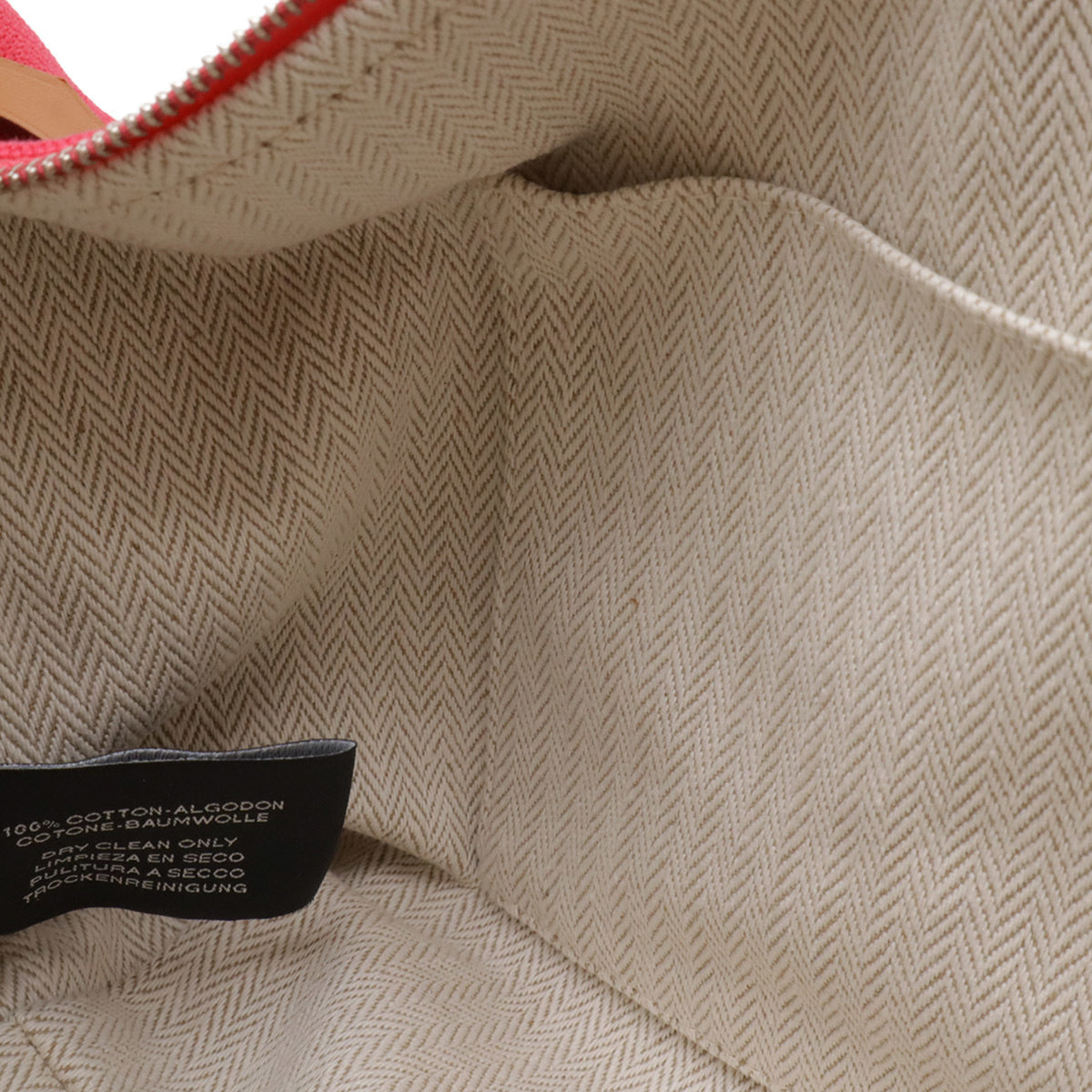 Hermes Pink Canvas Handbag Pouch (Pre-Owned)