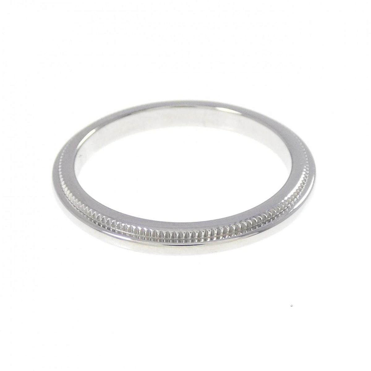 Tiffany Platinum Platinum 950 Band Ring (Pre-Owned)