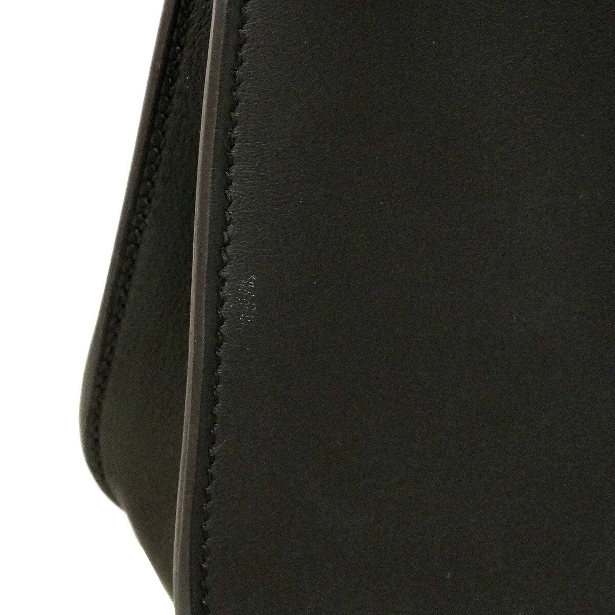 Hermes Black Swift Leather Handbag (Pre-Owned)