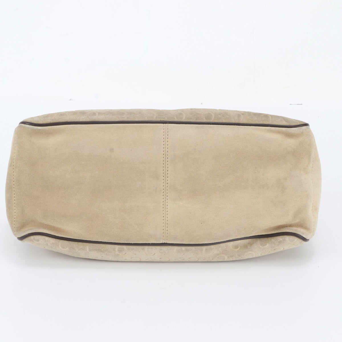 Celine Beige Brown Leather Handbag Tote Bag (Pre-Owned)