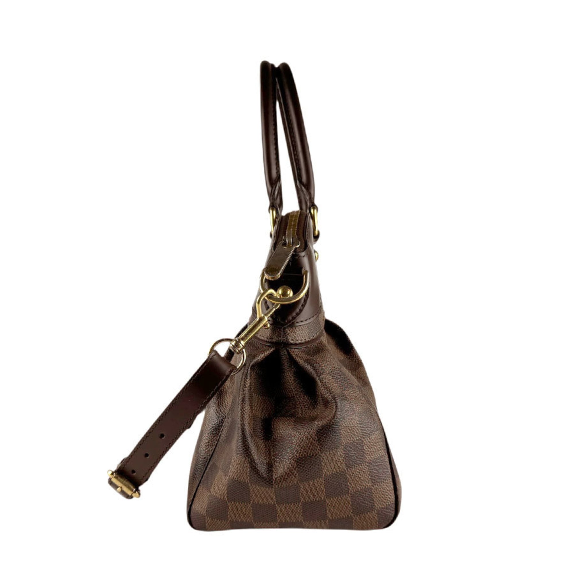 Louis Vuitton Brown Damier Canvas Handbag Shoulder Bag (Pre-Owned)