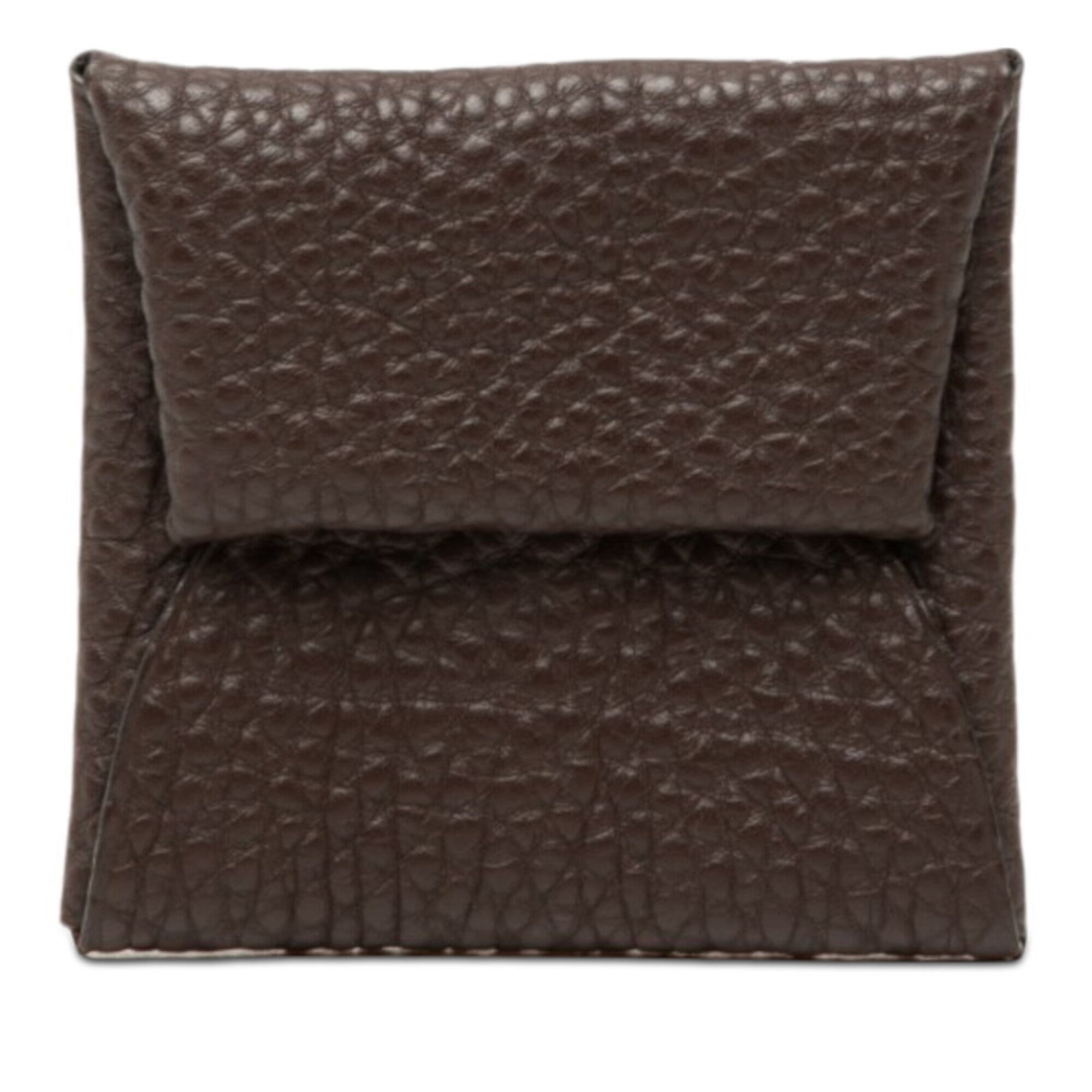 Hermes Brown Havane Taurillon Clemence Leather Coin Purse/Coin Case (Pre-Owned)
