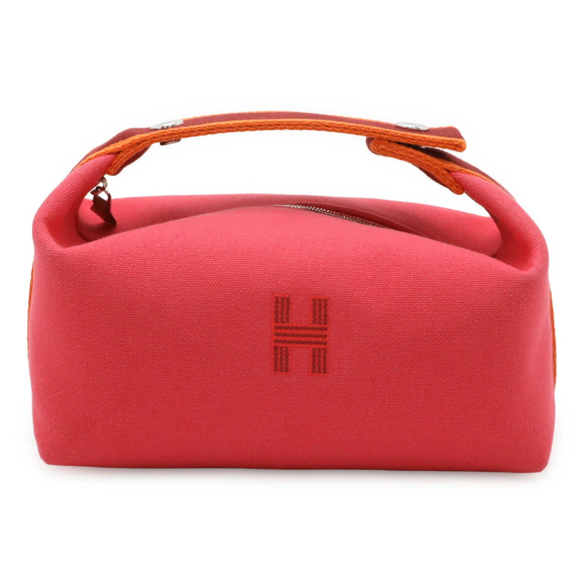 Hermes Pink Canvas Handbag Pouch (Pre-Owned)