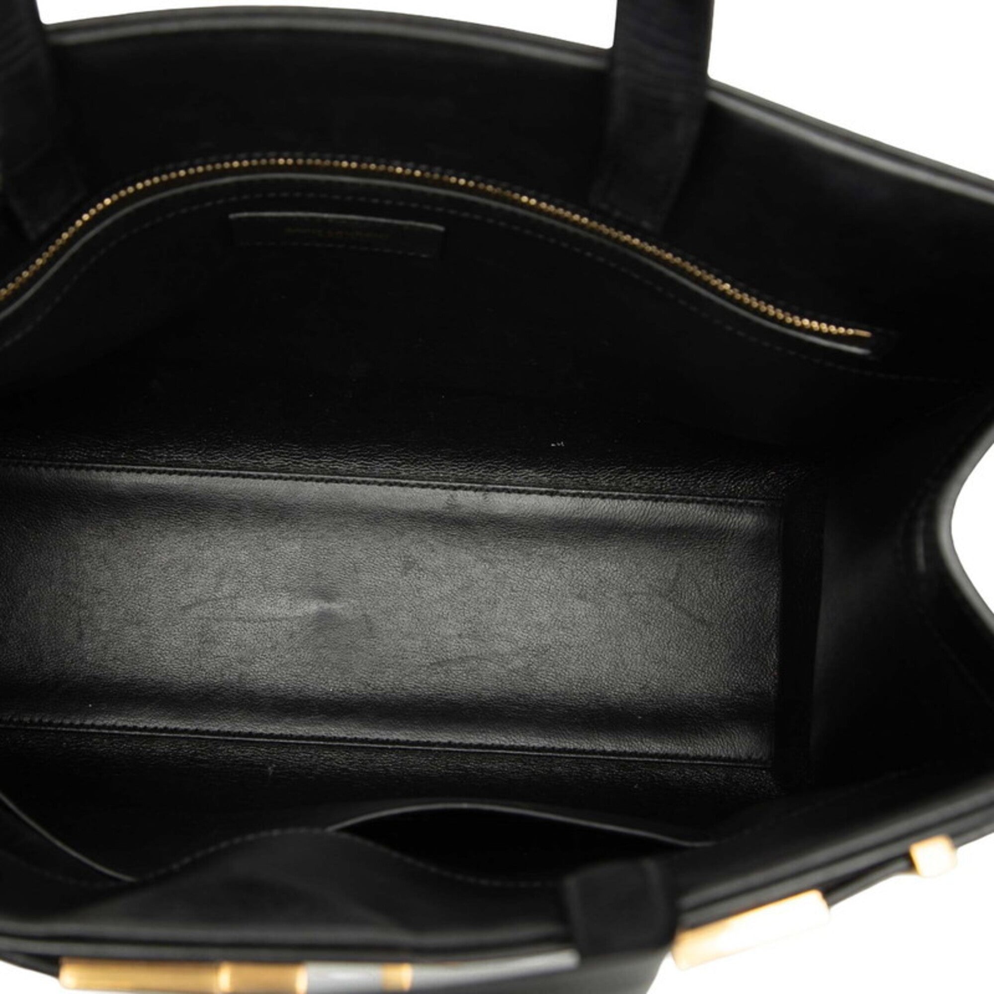 Saint Laurent Black Leather Handbag Shoulder Bag (Pre-Owned)