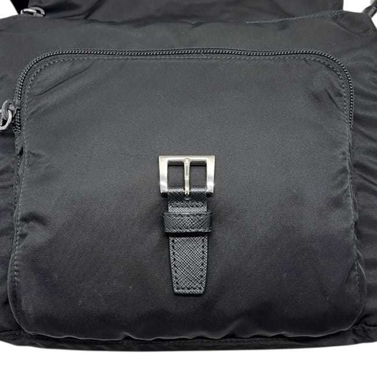 Prada Black Nero Vela Nylon Shoulder Bag (Pre-Owned)