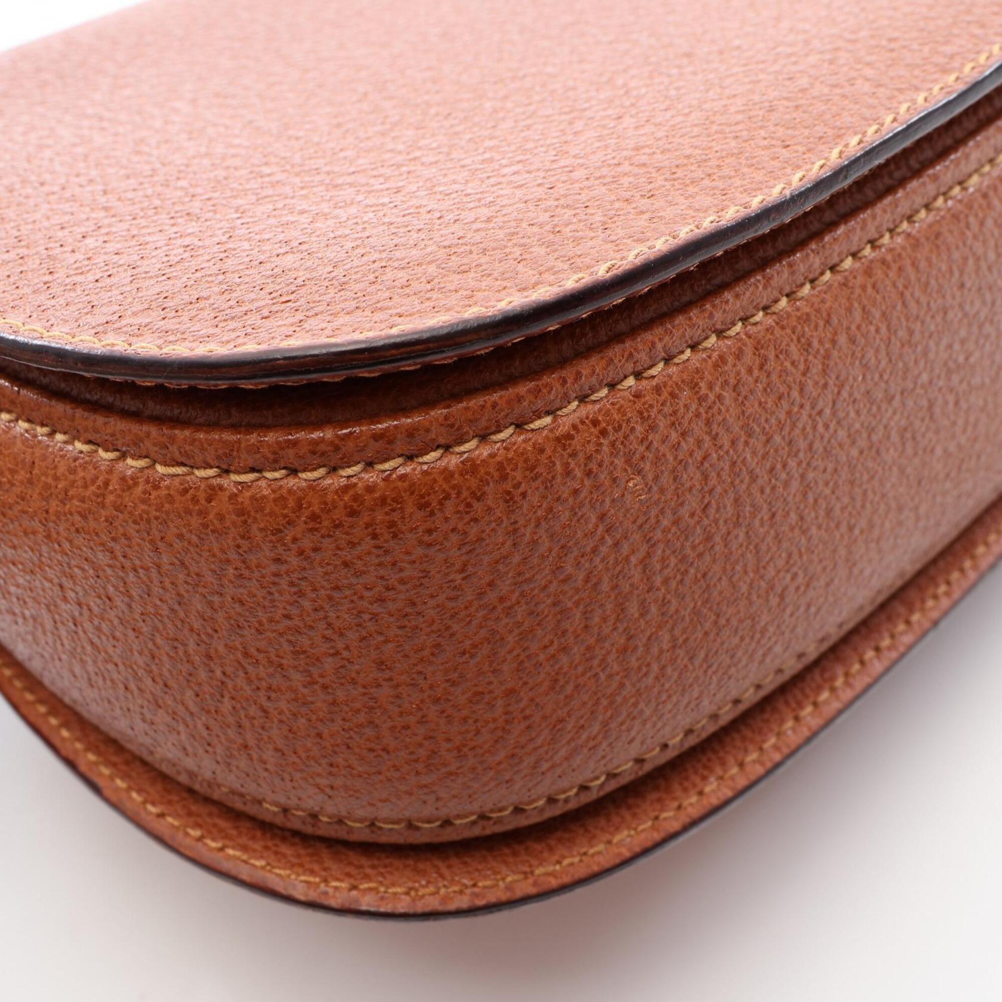Gucci Brown Bamboo Leather Handbag (Pre-Owned)