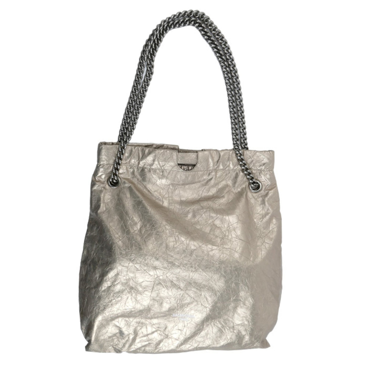 Balenciaga Champagne Gold Leather Shoulder Bag (Pre-Owned)