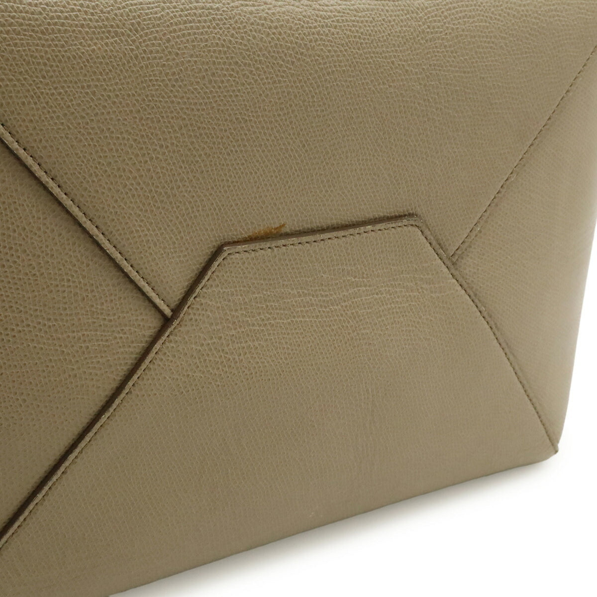 Celine Cabas Grayish Leather Shoulder Bag Tote Bag (Pre-Owned)