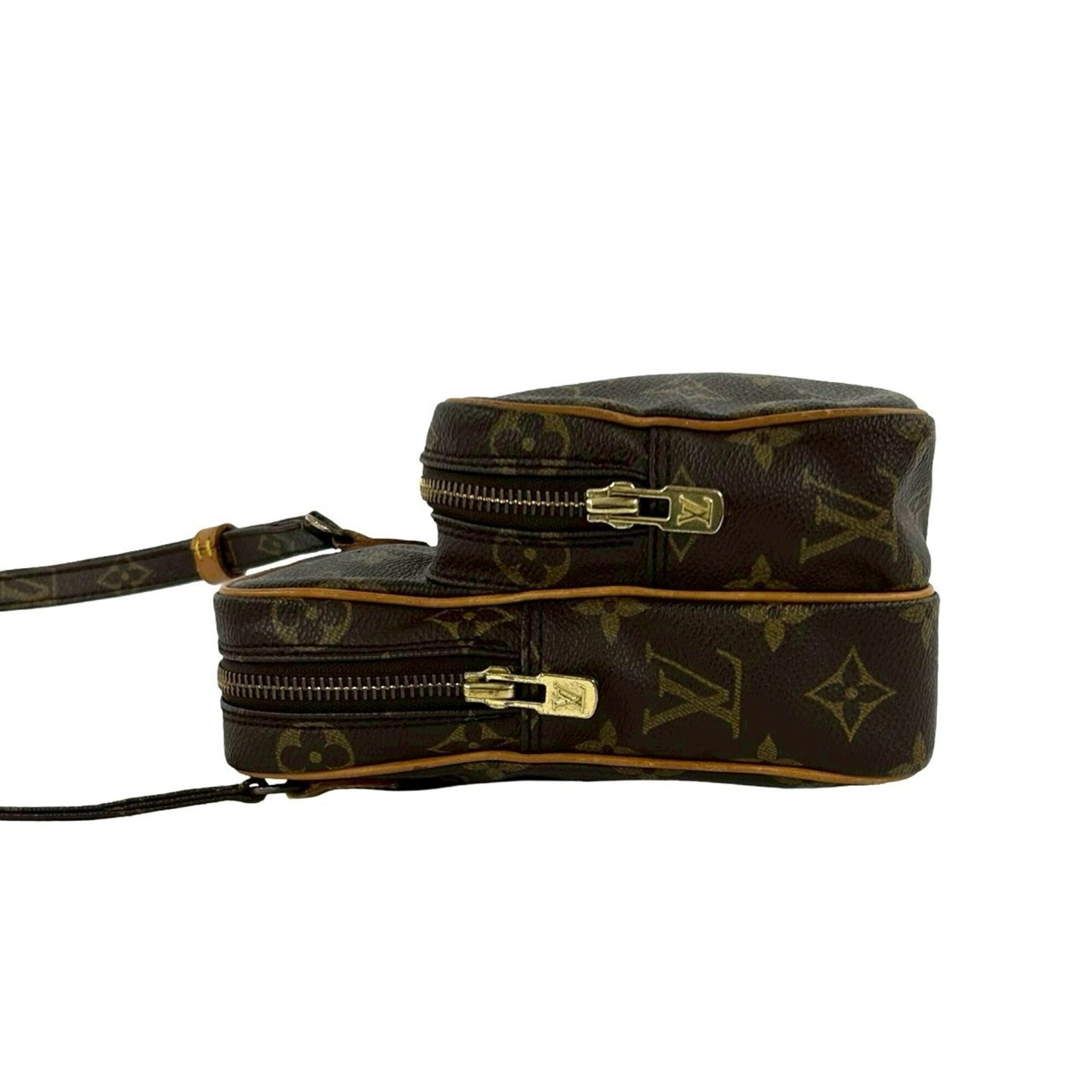 Louis Vuitton Brown Leather Pvc Pochette Shoulder Bag (Pre-Owned)