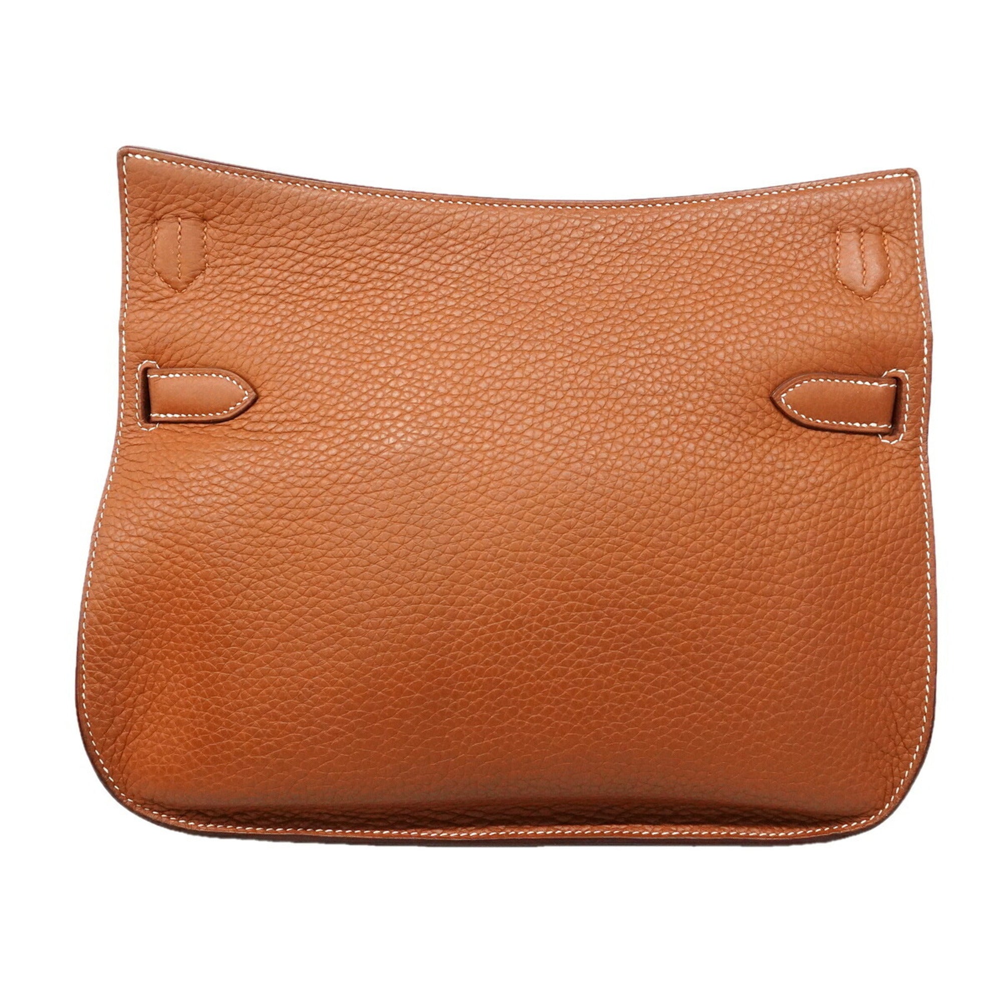 Hermes Gold Taurillon Clemence Leather Shoulder Bag (Pre-Owned)