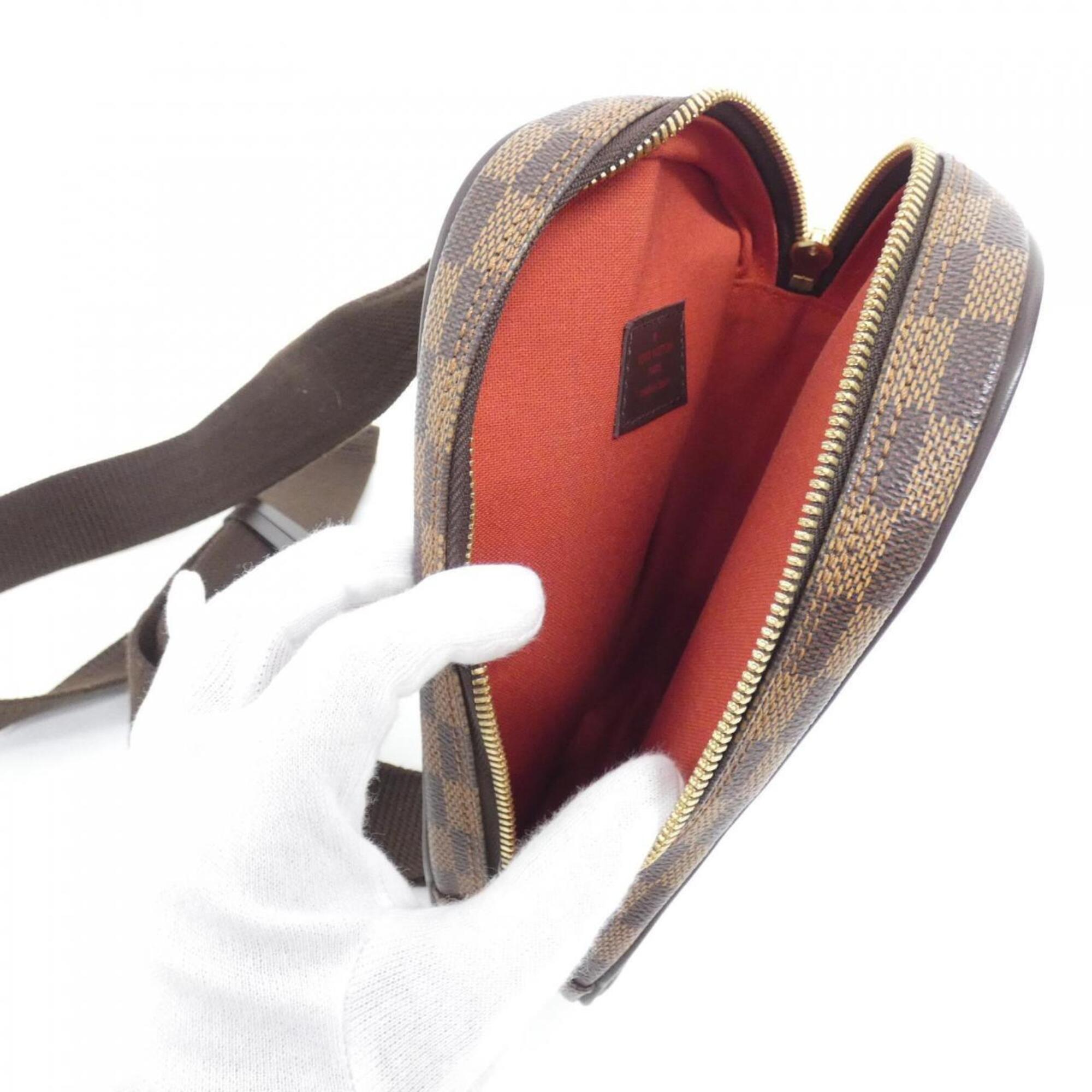 Louis Vuitton Ebene Coated Canvas Pochette Shoulder Bag (Pre-Owned)