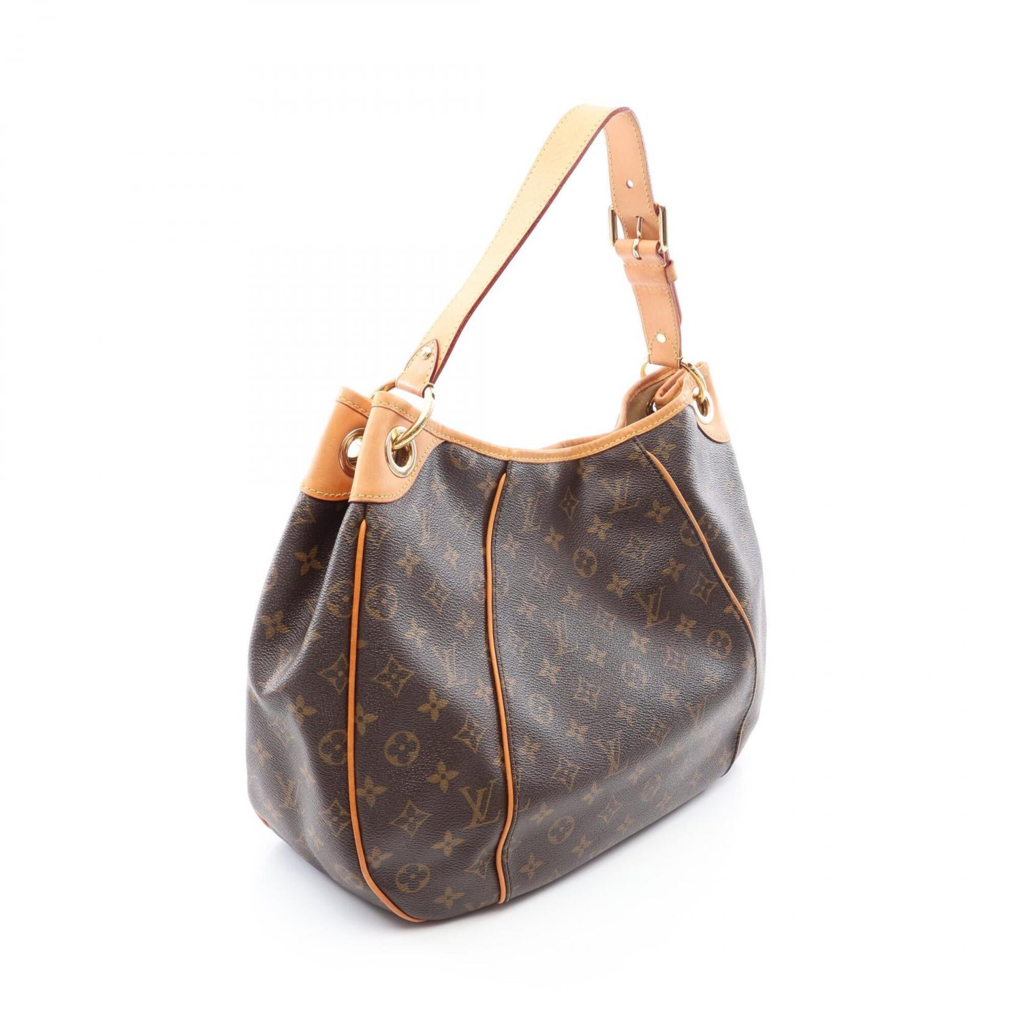 Louis Vuitton Brown Monogram Coated Canvas Leather Handbag Shoulder Bag (Pre-Owned)