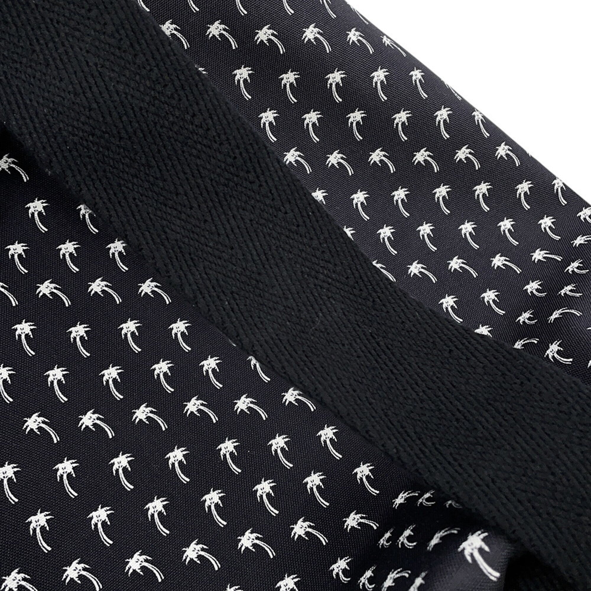 Yves Saint Laurent Black White Canvas Handbag Pouch Shoulder Bag (Pre-Owned)