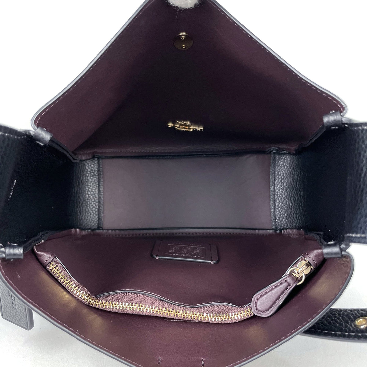 Coach Black Leather Crossbody Bag Shoulder Bag (Pre-Owned)