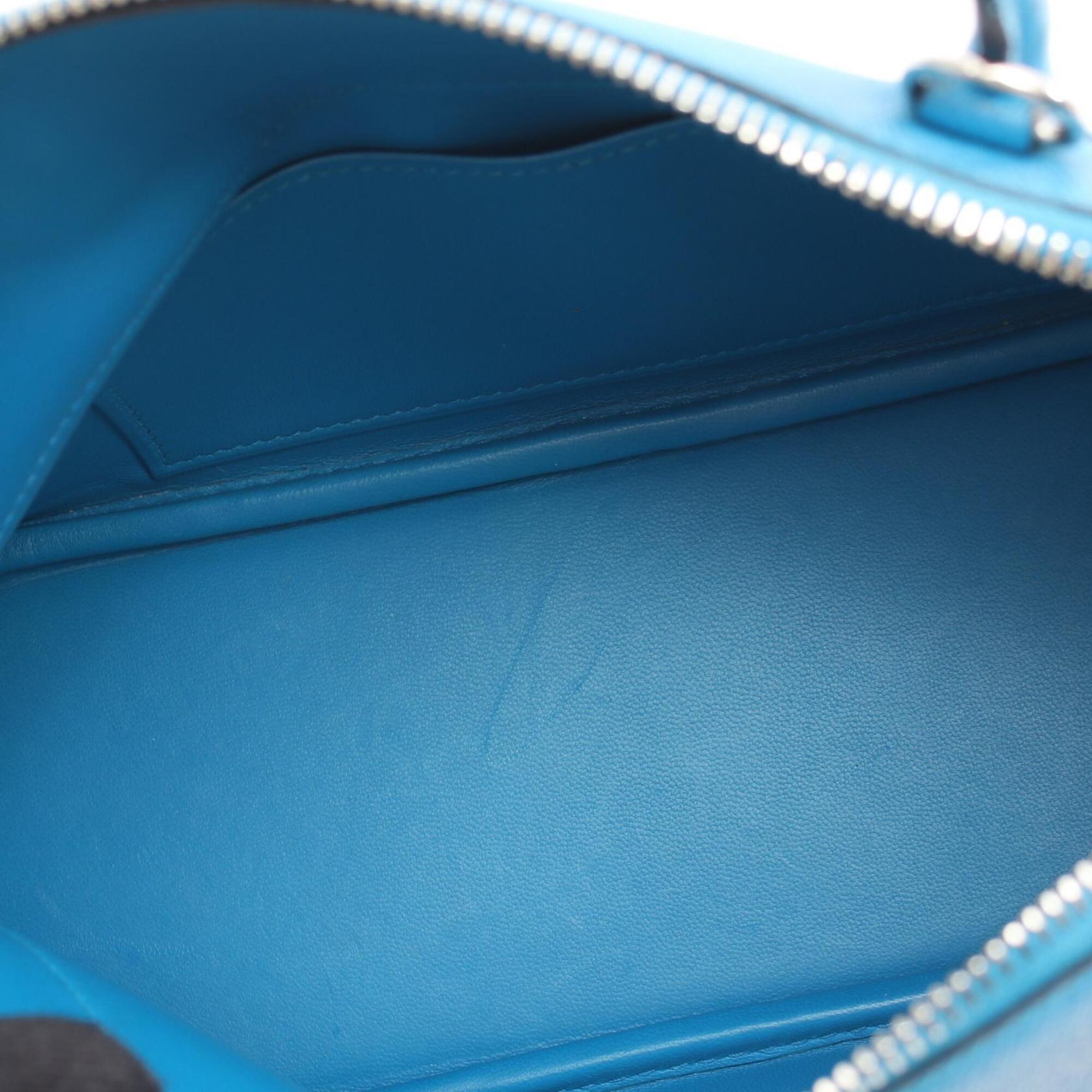Hermes Blue Epsom Leather Handbag (Pre-Owned)