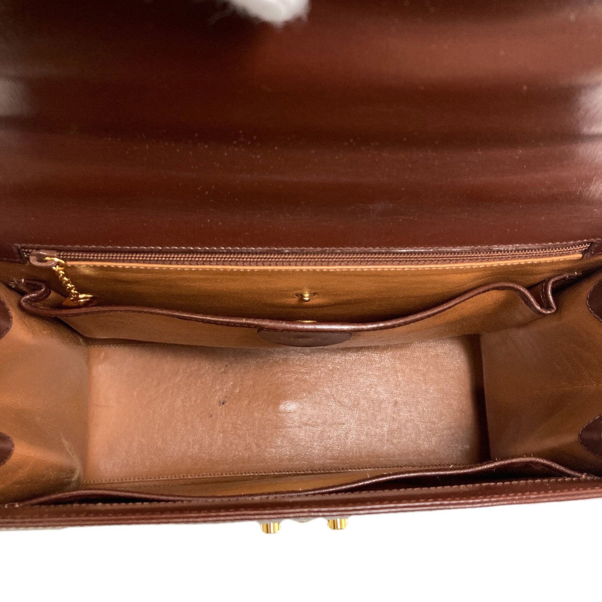 Gucci Brown Leather Handbag (Pre-Owned)