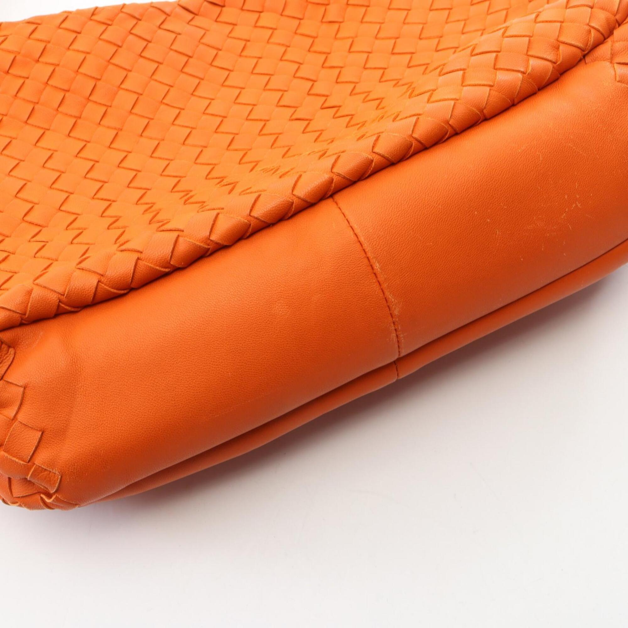 Bottega Veneta Orange Leather Shoulder Bag (Pre-Owned)