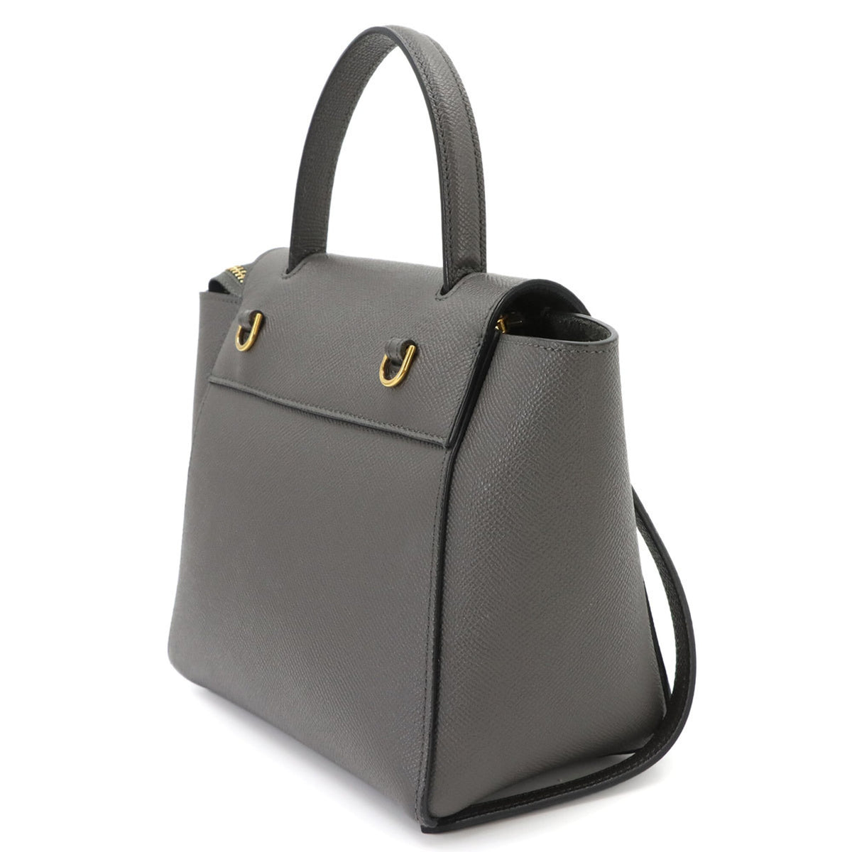 Celine Gray Leather Fanny Pack Handbag (Pre-Owned)