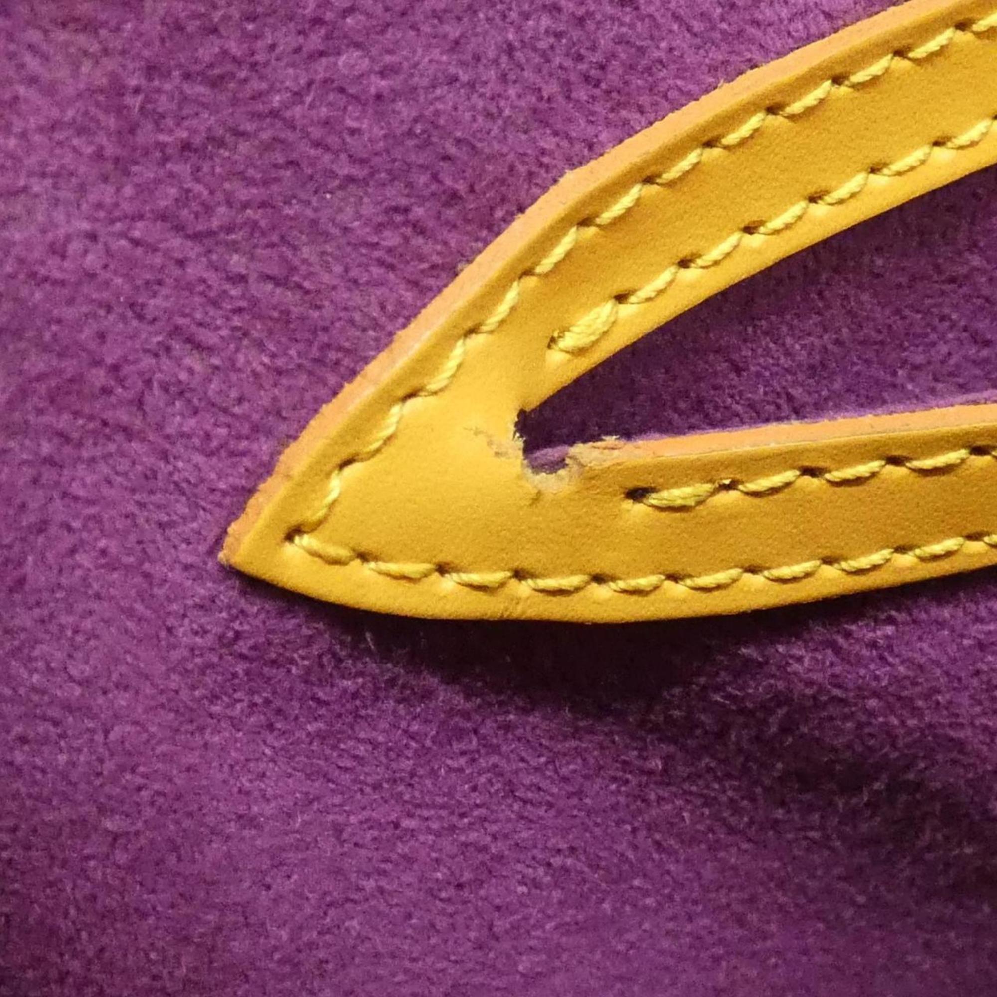 Louis Vuitton Yellow Leather Handbag (Pre-Owned)