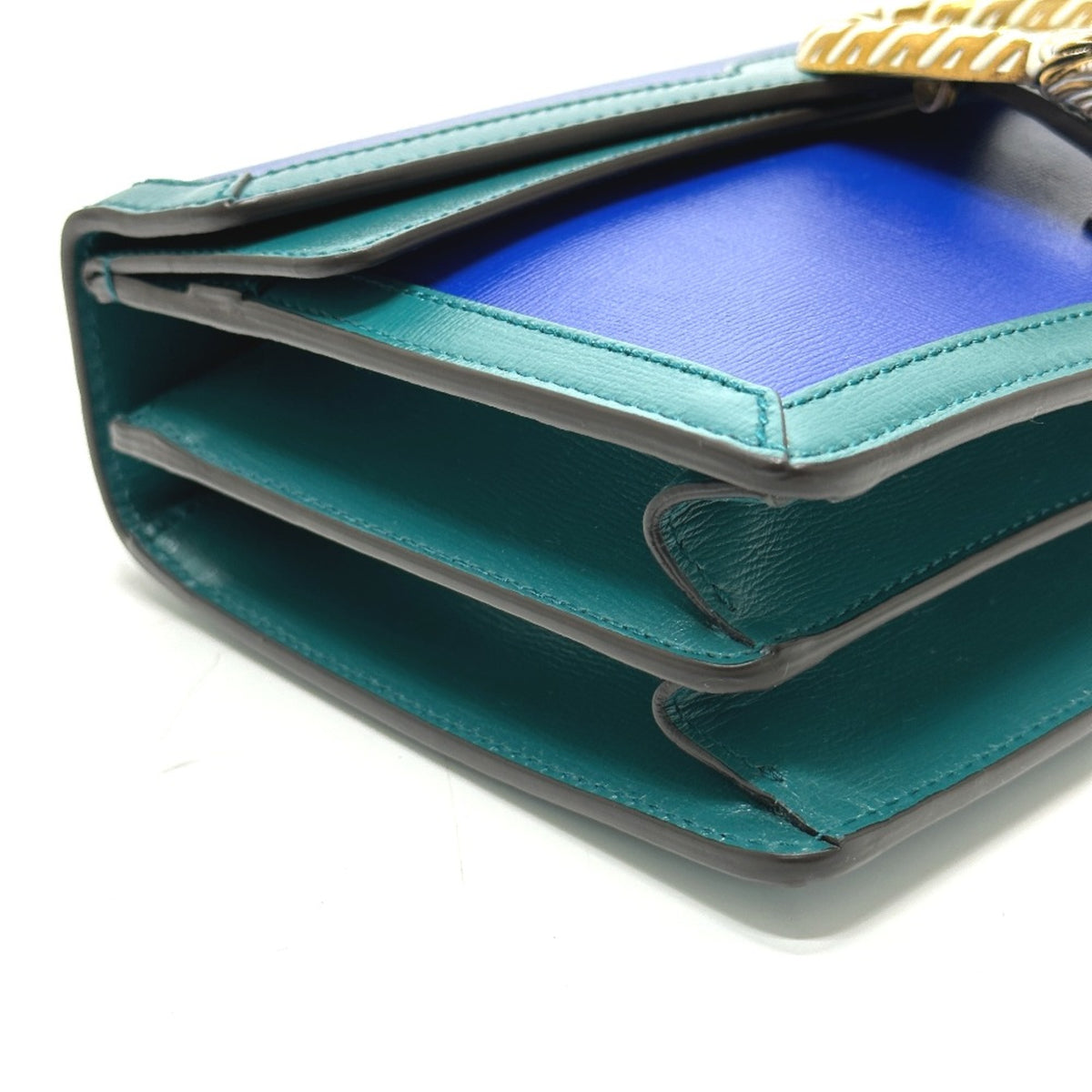Gucci Blue Leather Shoulder Bag (Pre-Owned)